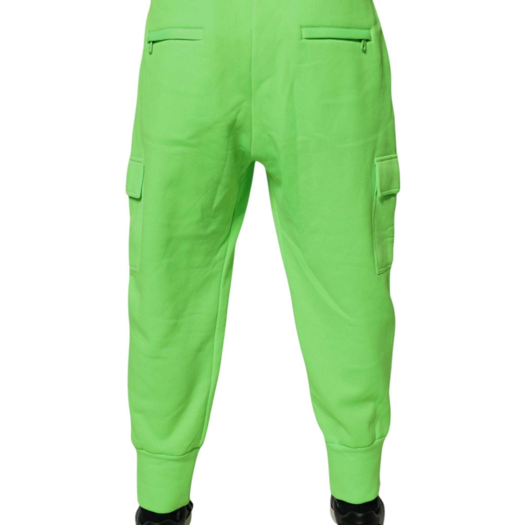 Dolce & Gabbana Neon Green Cargo Jogger Men Sweatpants Pants