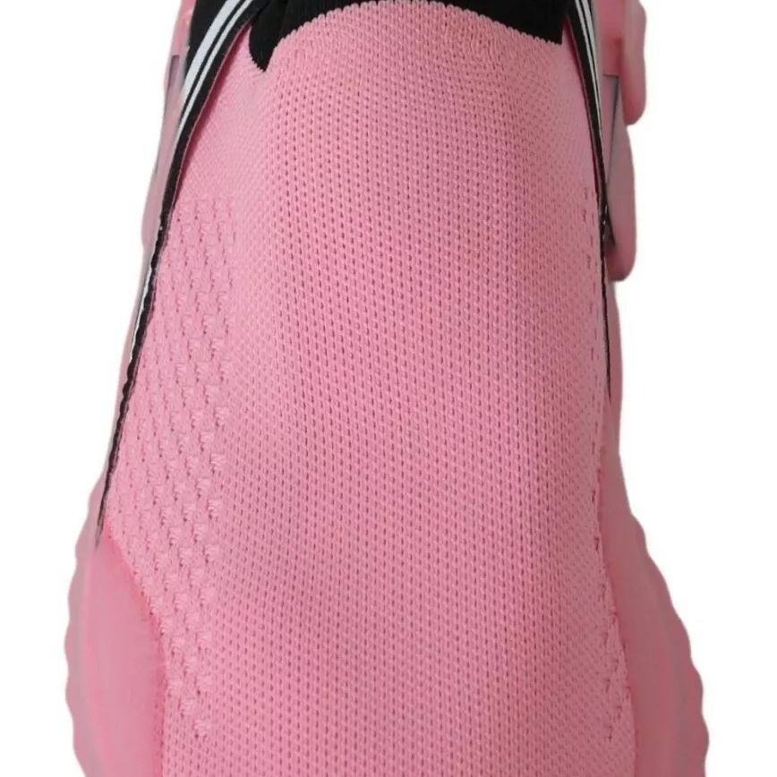 Dolce & Gabbana Pink Low Top Sorrento Sneakers Slip On Casual Shoes