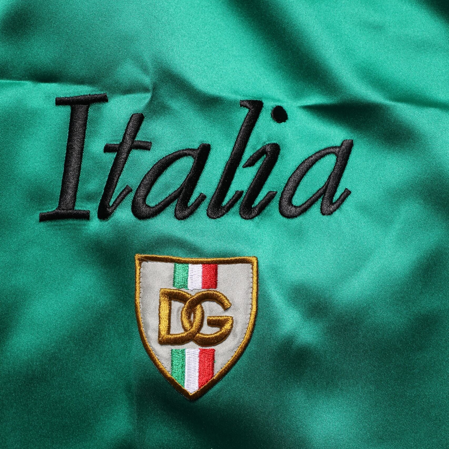Dolce & Gabbana Multicolor Italia Polyester Bermuda Shorts