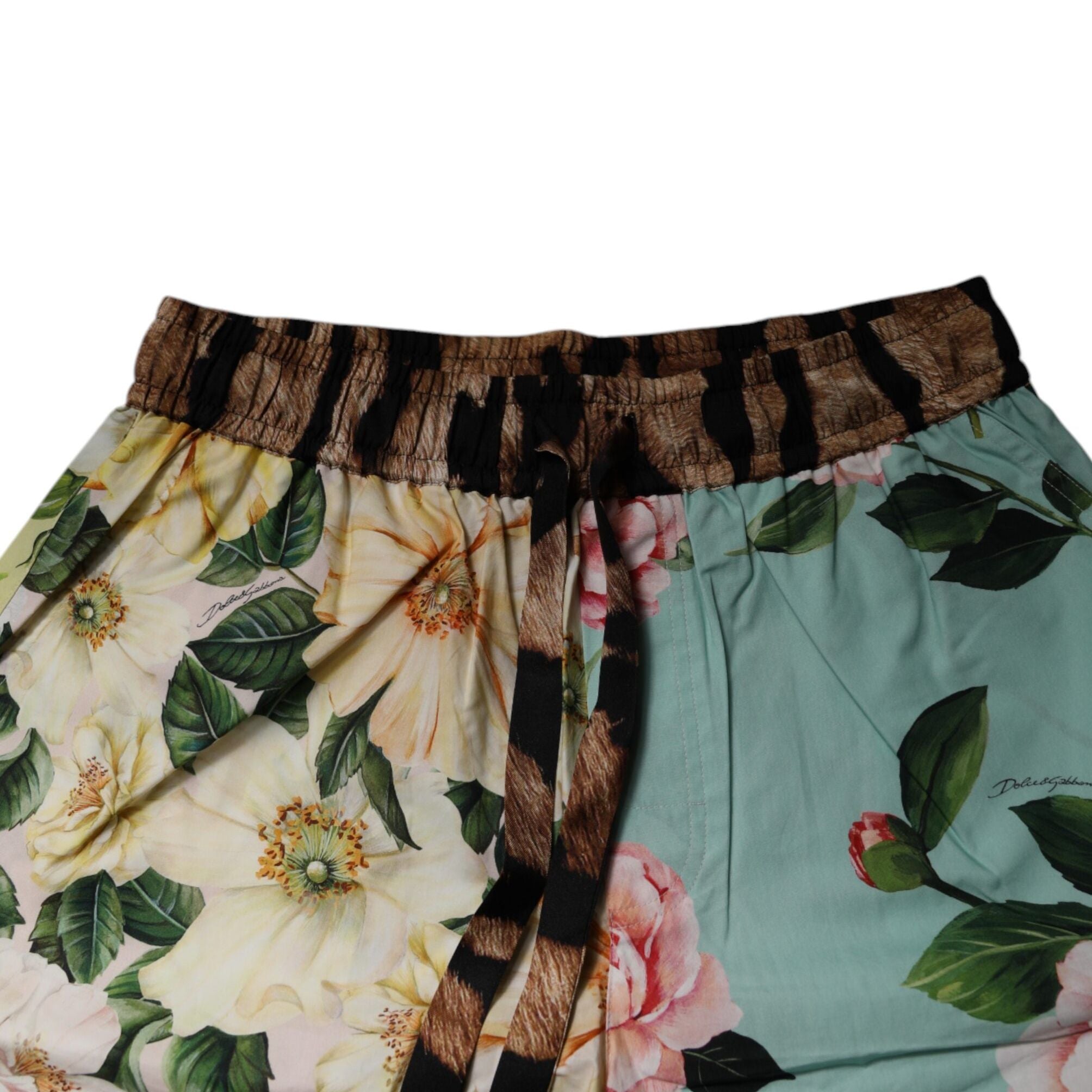 Dolce & Gabbana Multicolor Floral Print Men Bermuda Shorts