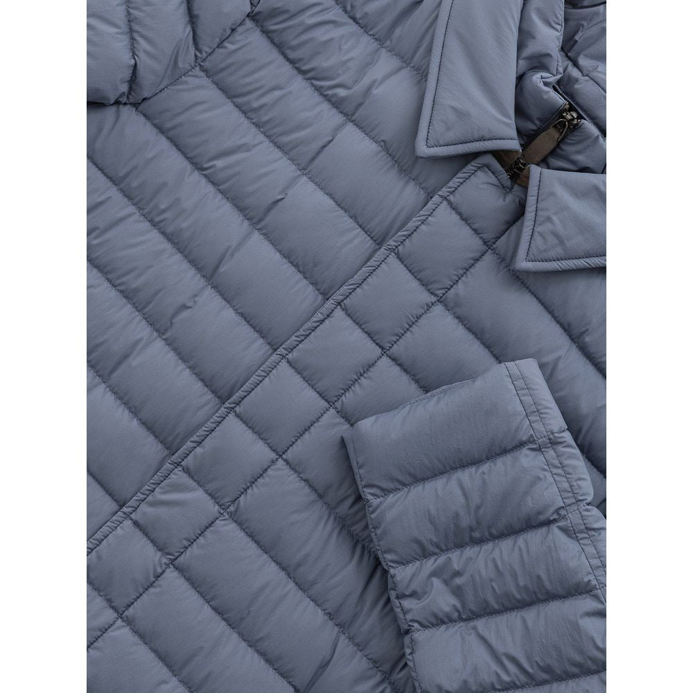 Herno Blue Polyester Coat