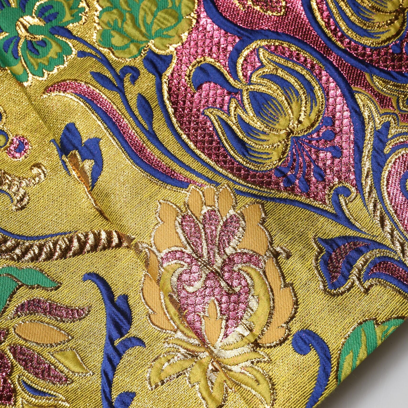 Dolce & Gabbana Multicolor Floral Jacquard Mid Waist Mini Skirt