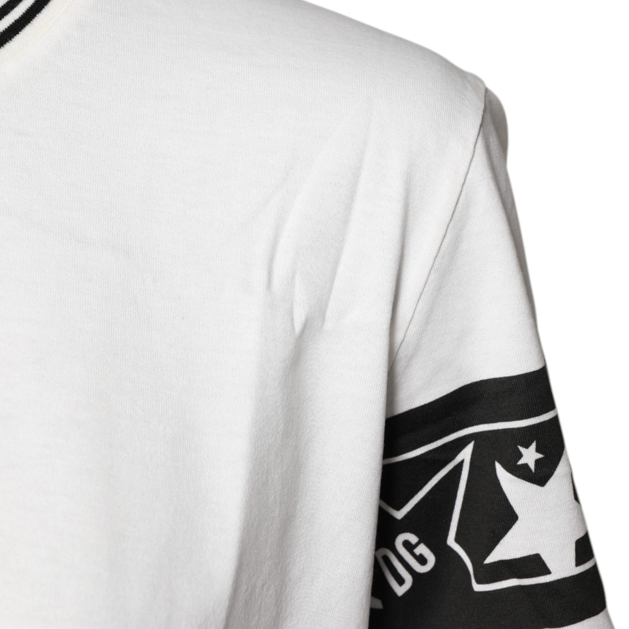 Dolce & Gabbana White #DGMillennials Cotton Crewneck T-shirt