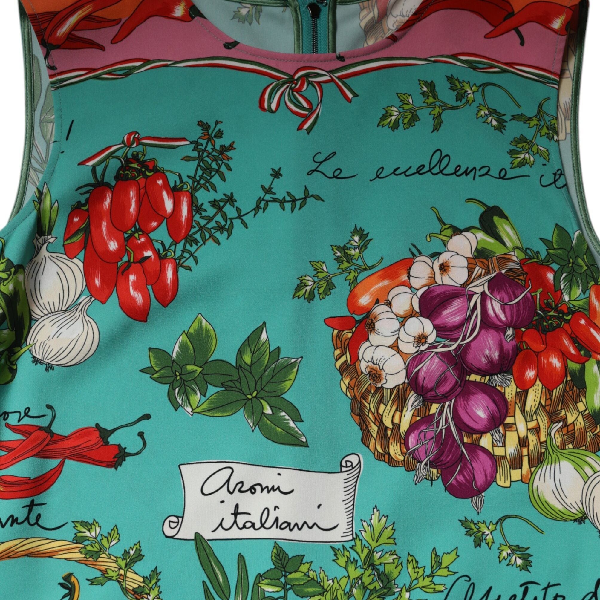 Dolce & Gabbana Multicolor Floral Silk Sleeveless Tank Top