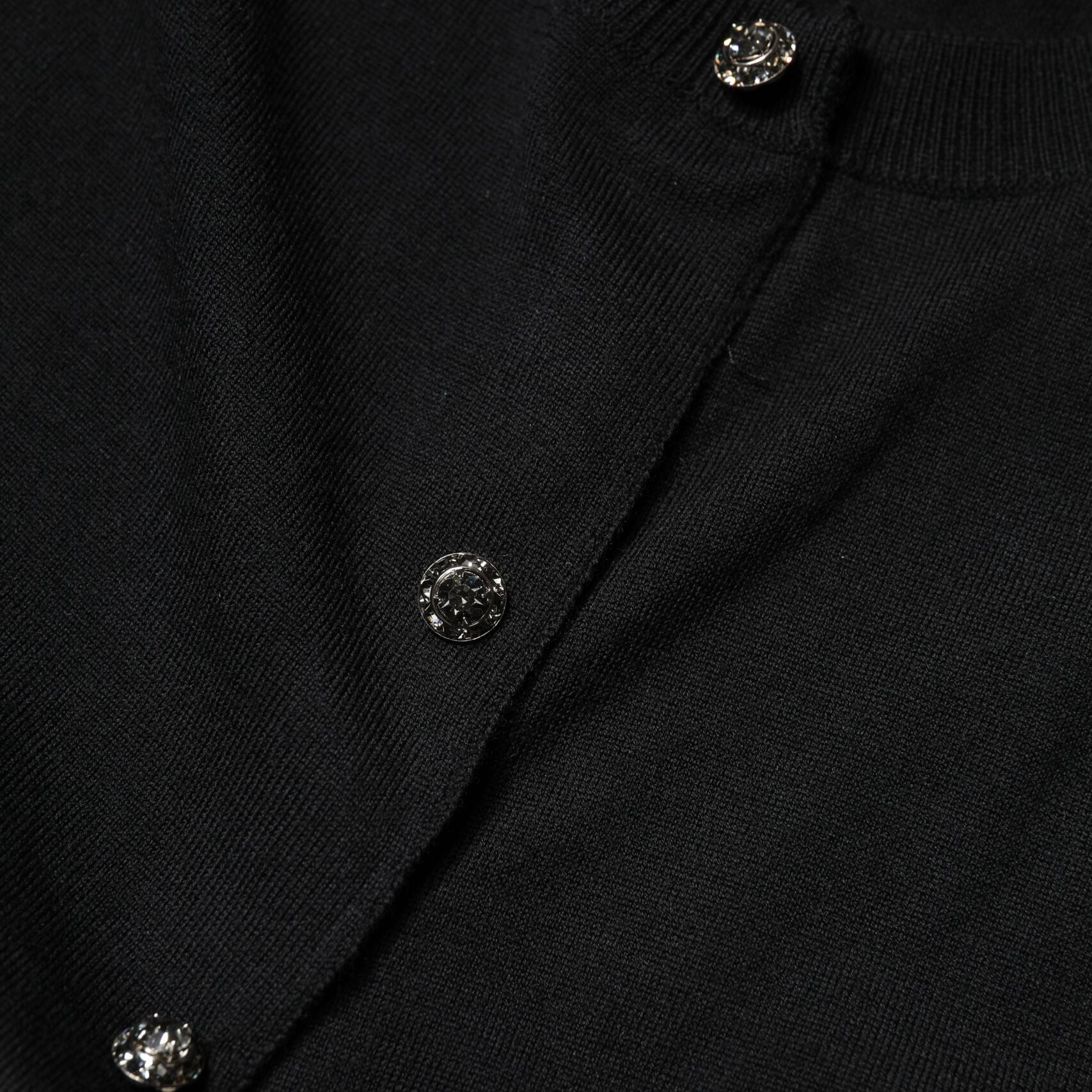 Dolce & Gabbana Black Button Down Short Sleeve Blouse Top
