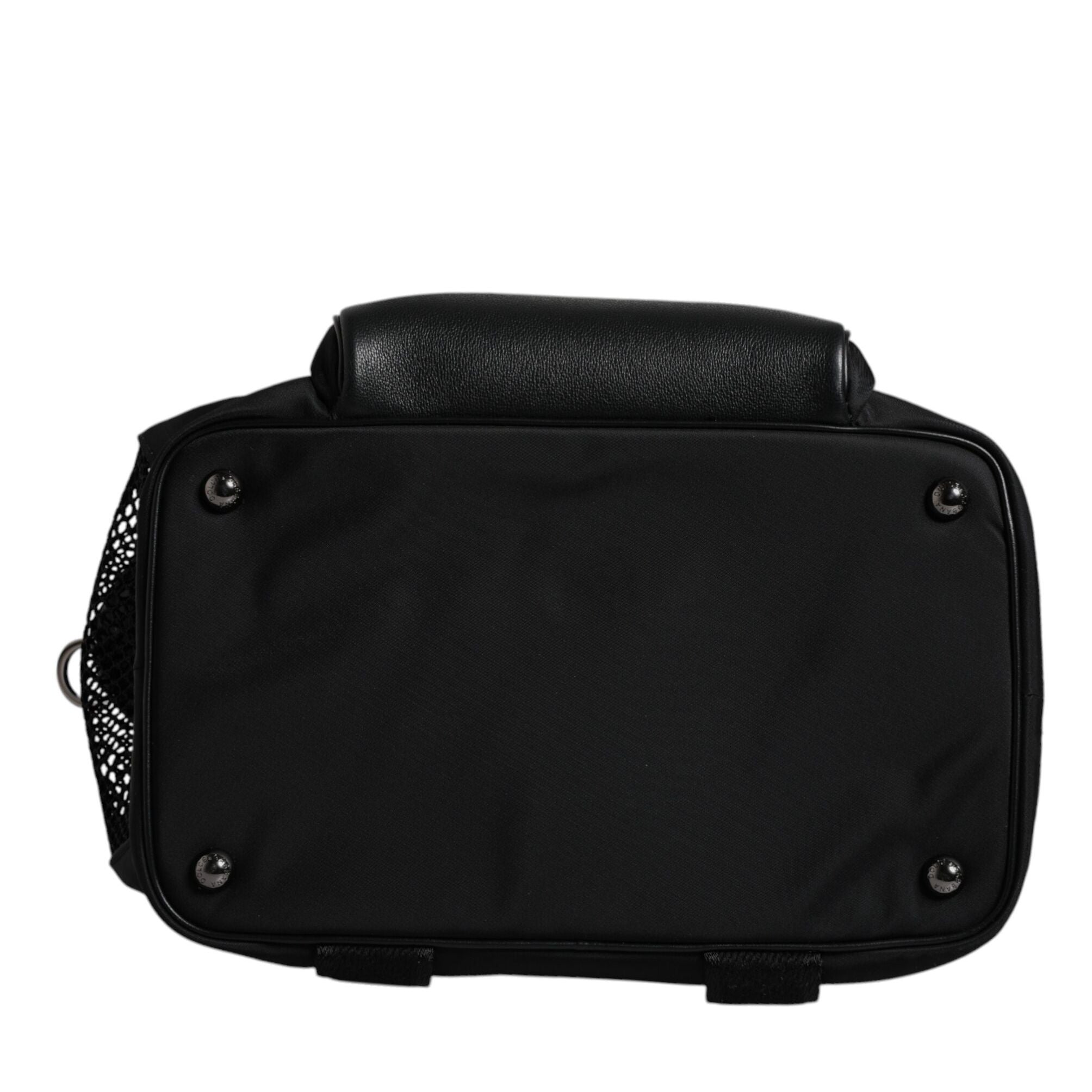 Dolce & Gabbana Black Shoulder Strap Pet Carry Logo Plaque Bag