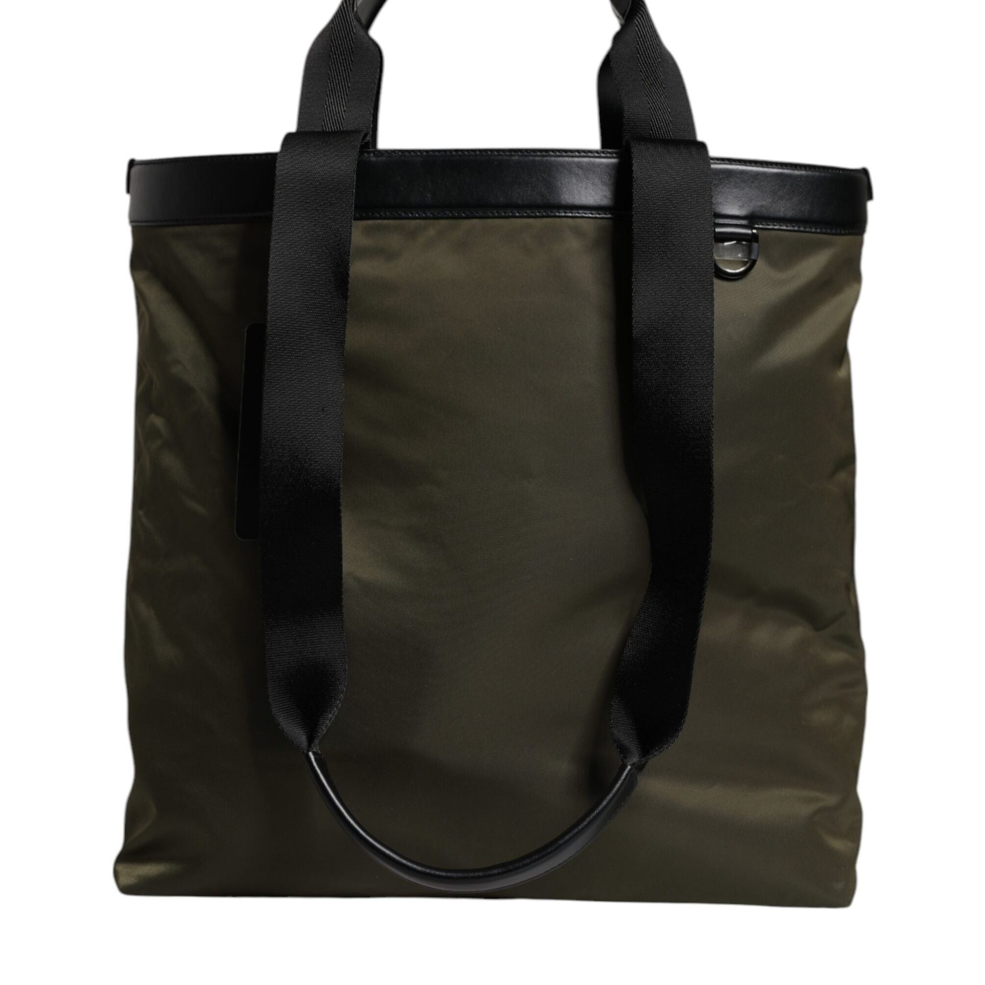 Dolce & Gabbana Military Green Nylon Shoulder Strap Tote Bag