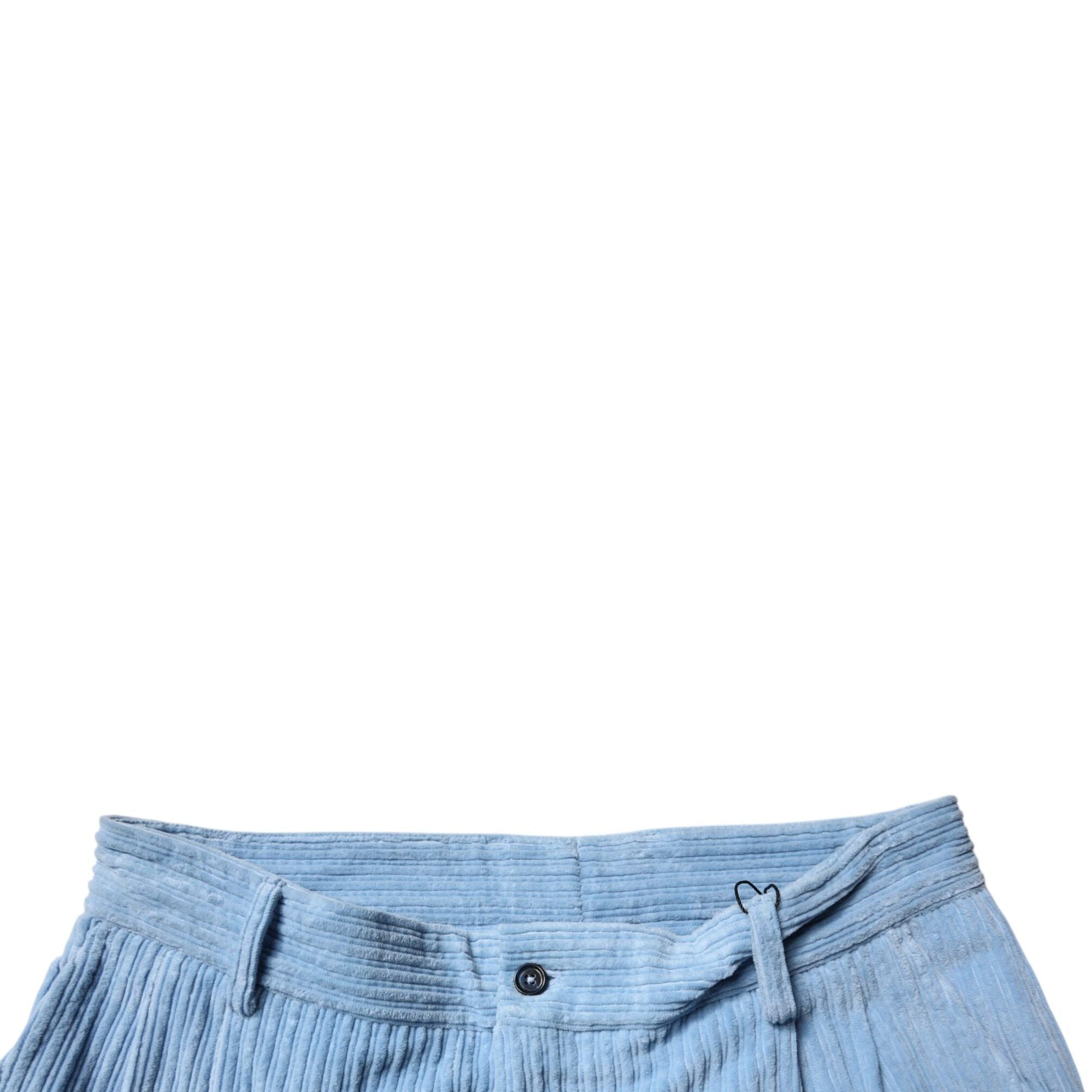 Dolce & Gabbana Light Blue Corduroy Cotton Skinny Denim Jeans