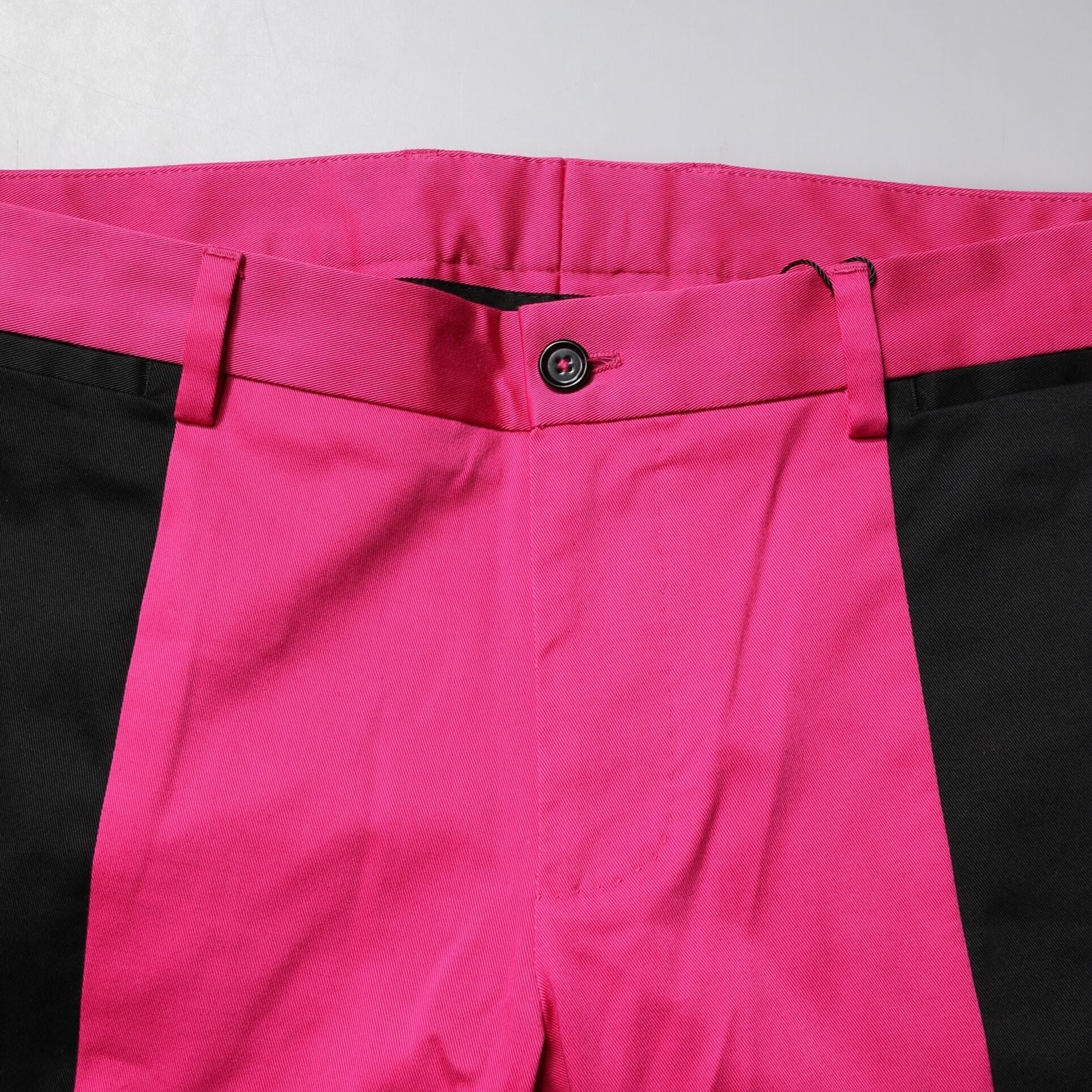 Dolce & Gabbana Pink Black Stripe Slim Fit Men Dress Pants