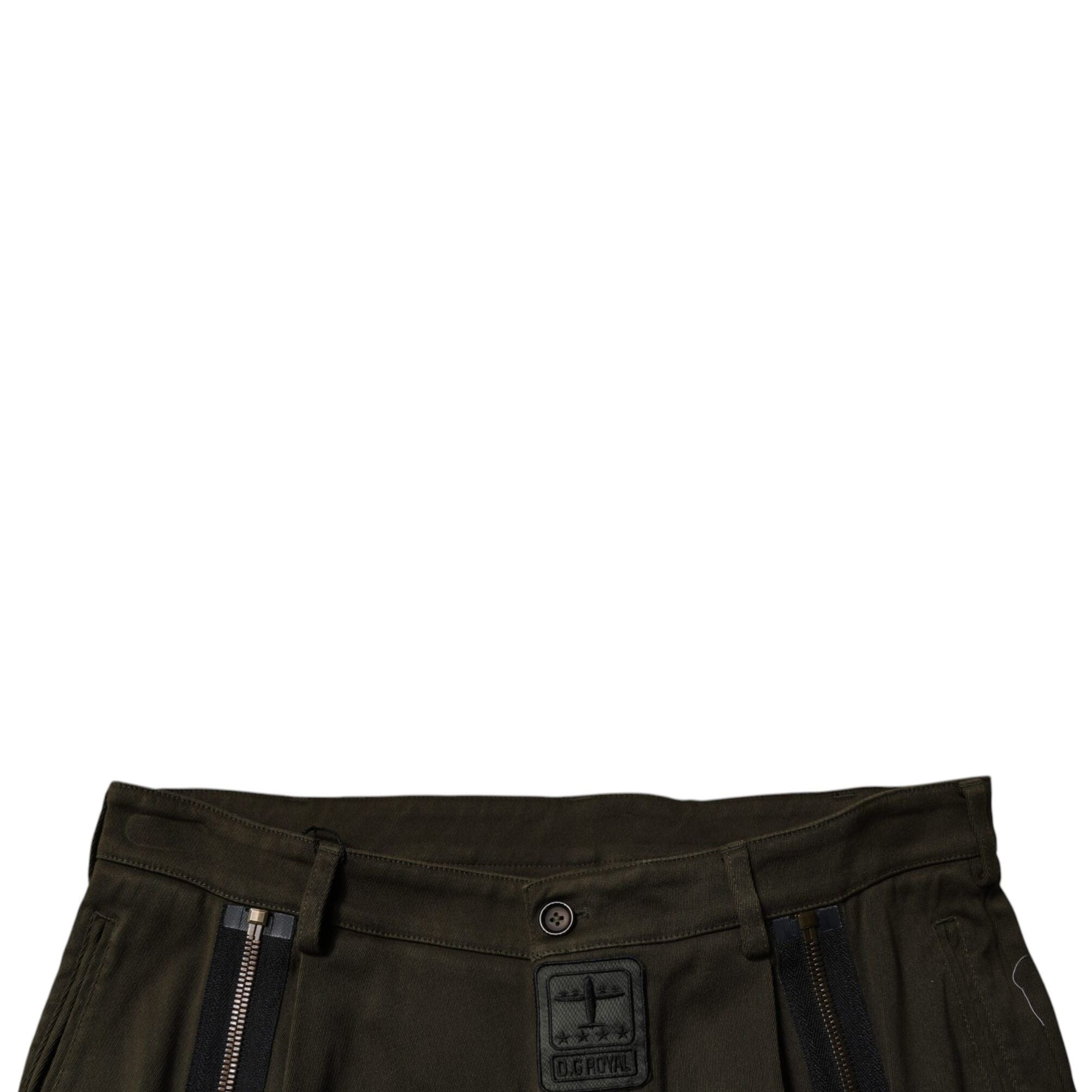 Dolce & Gabbana Dark Brown Cotton Jogger Cargo Pants