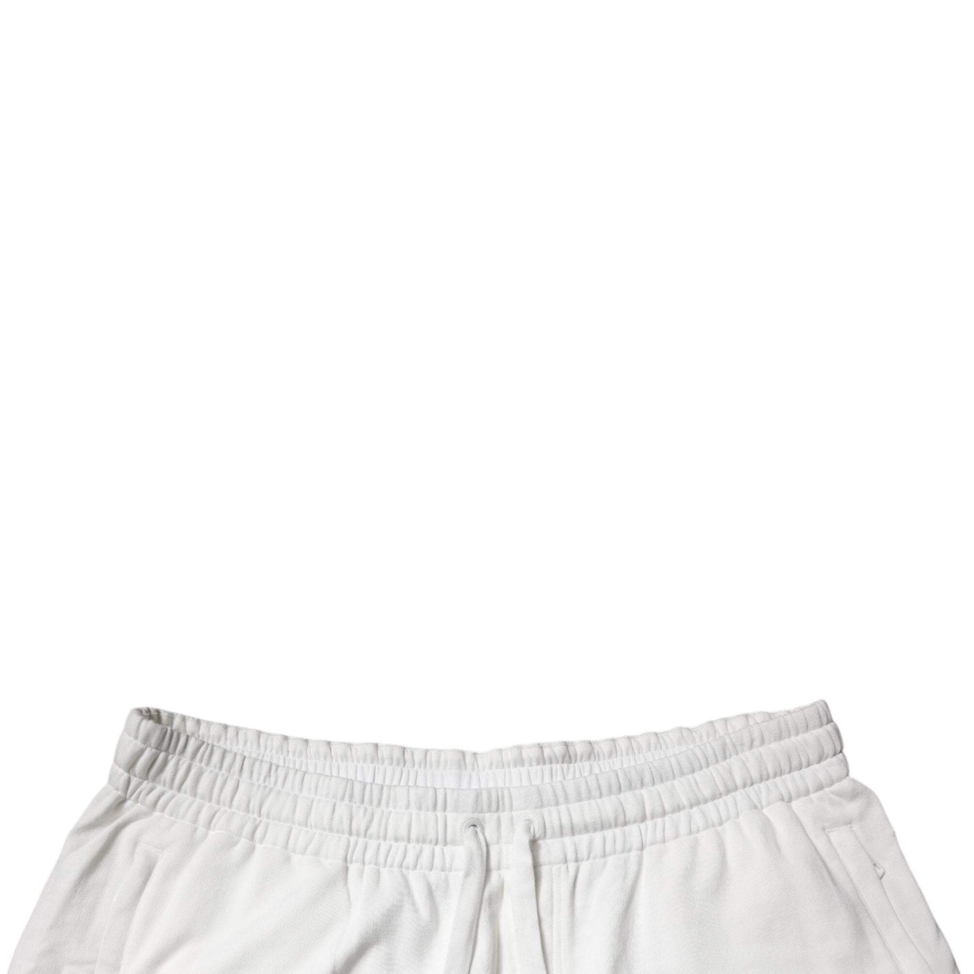 Dolce & Gabbana White Cotton Sweatshorts Men Bermuda Shorts