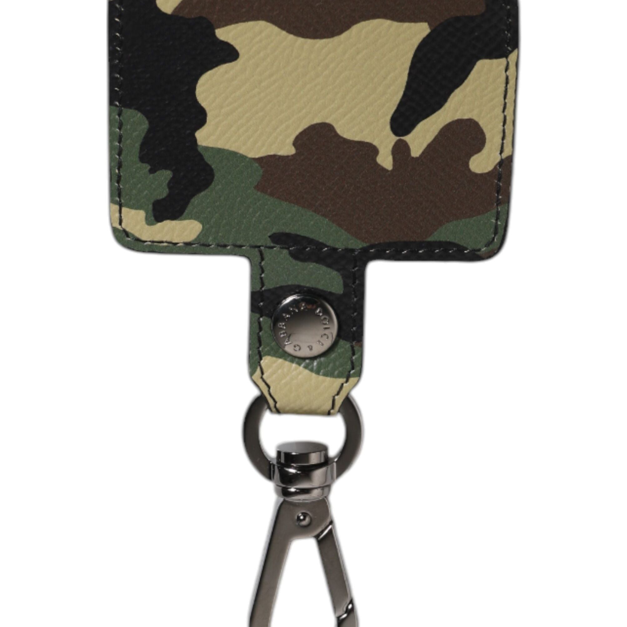 Dolce & Gabbana Multicolor Camouflage Leather Airpods Case