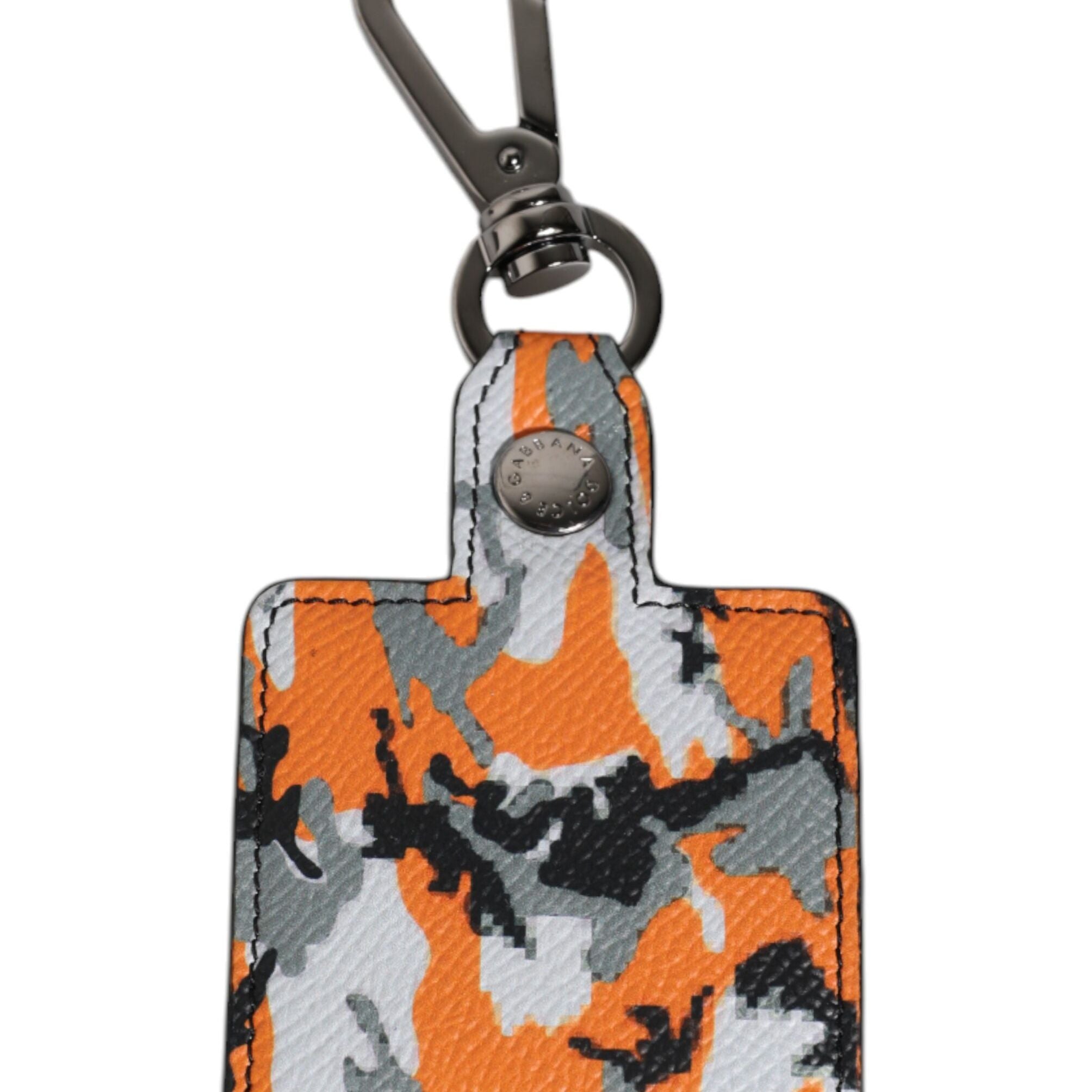 Dolce & Gabbana Multicolor Camouflage Leather Airpods Case