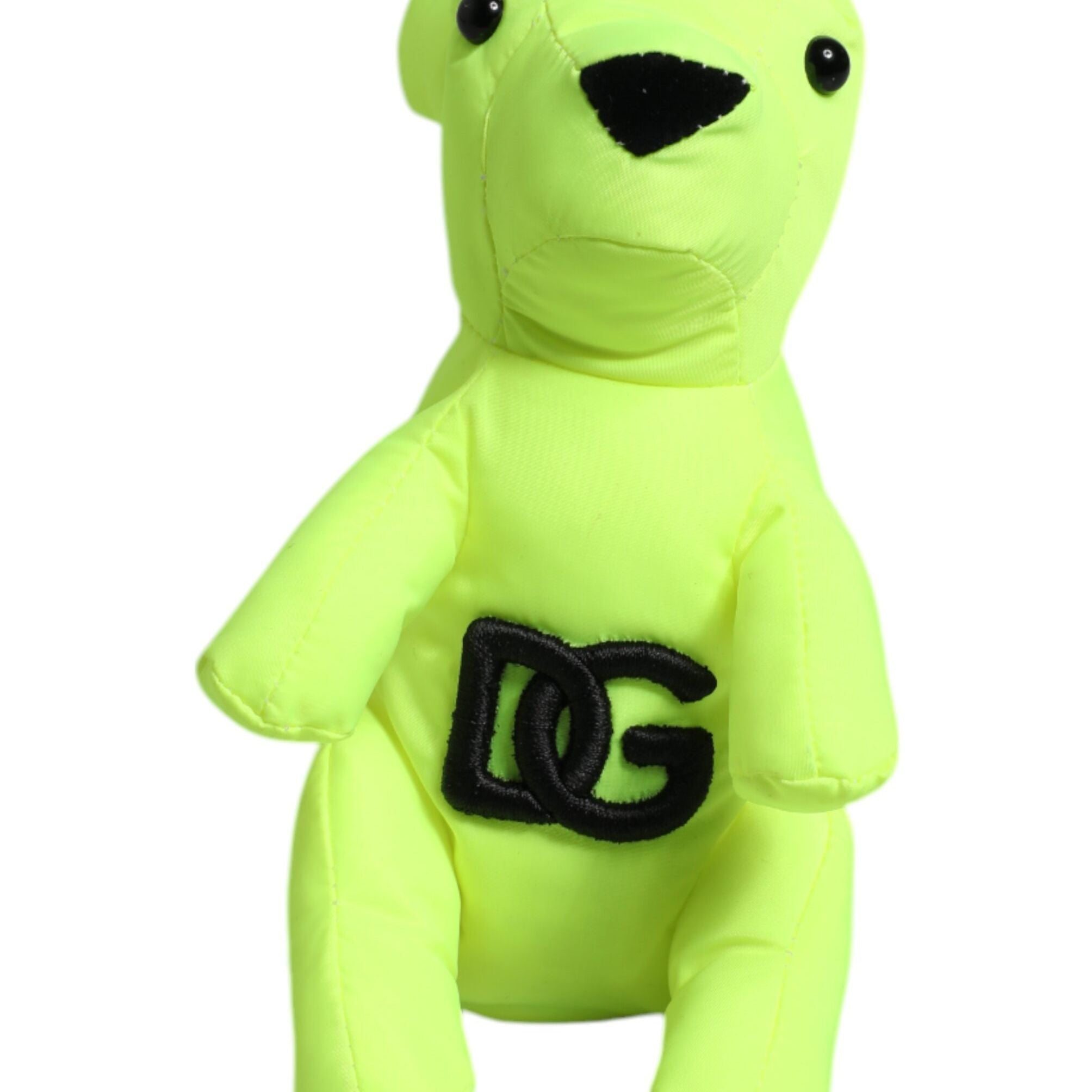 Dolce & Gabbana Green Bear Embroidered Logo Keychain Clasp Keyring