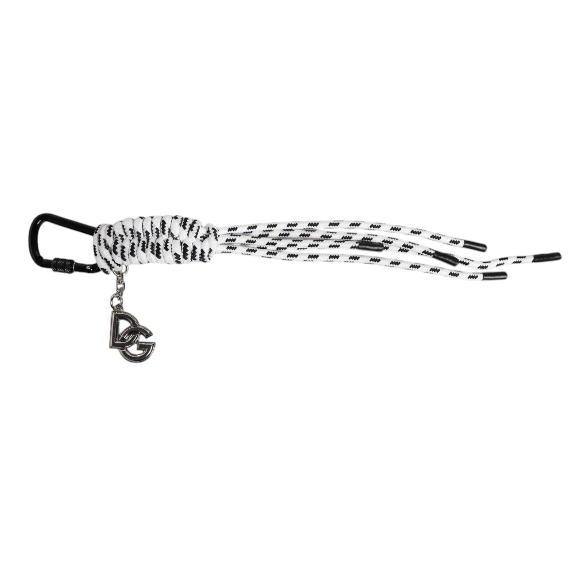 Dolce & Gabbana Multicolor Tape String DG Logo Keychain Polyester Keyring