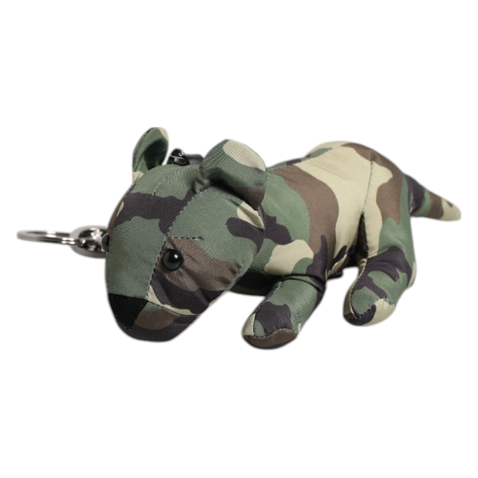 Dolce & Gabbana Multicolor Camouflage Animal Silhouette Keychain Keyring