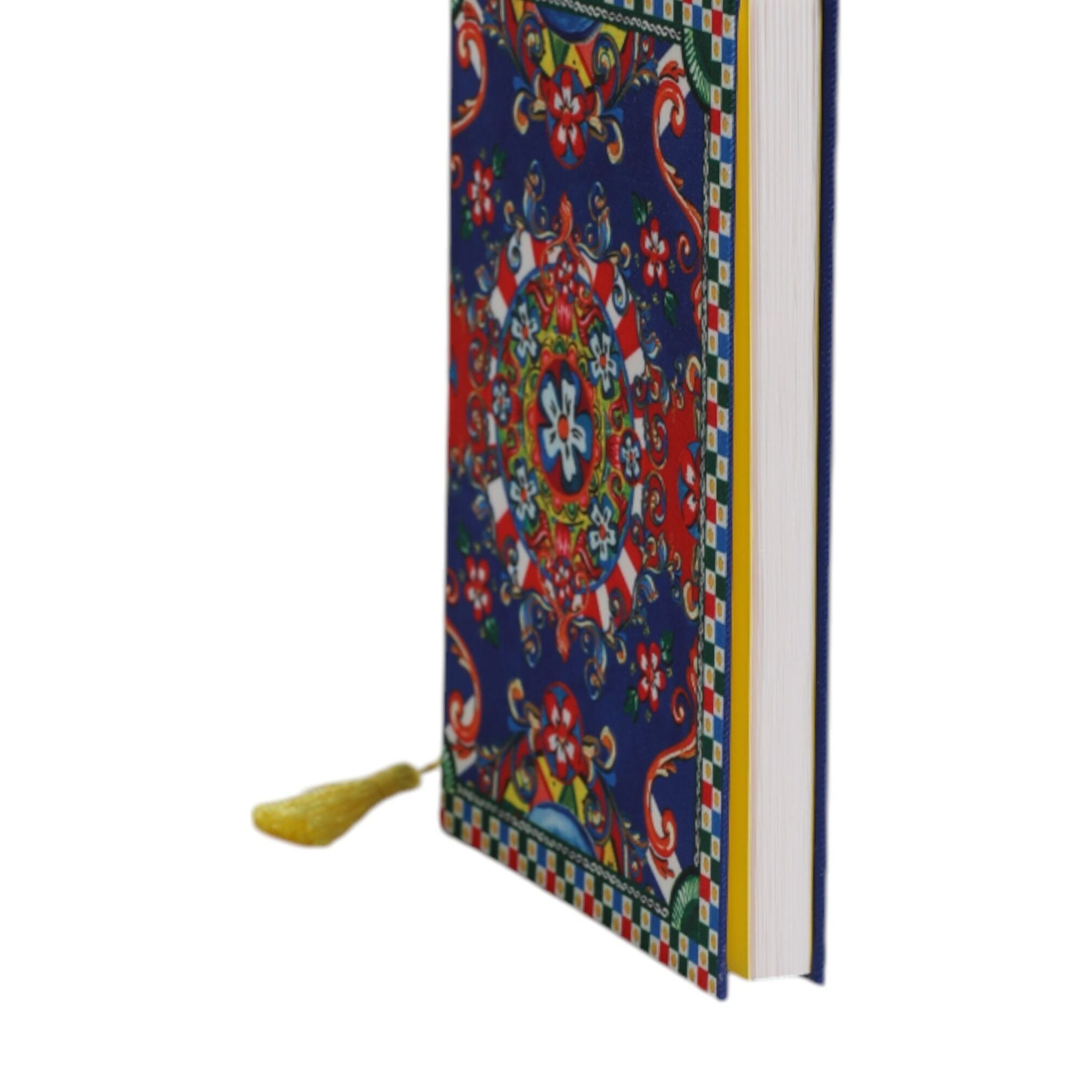 Dolce & Gabbana Multicolor Polyester Carretto Siciliano Print Notebook