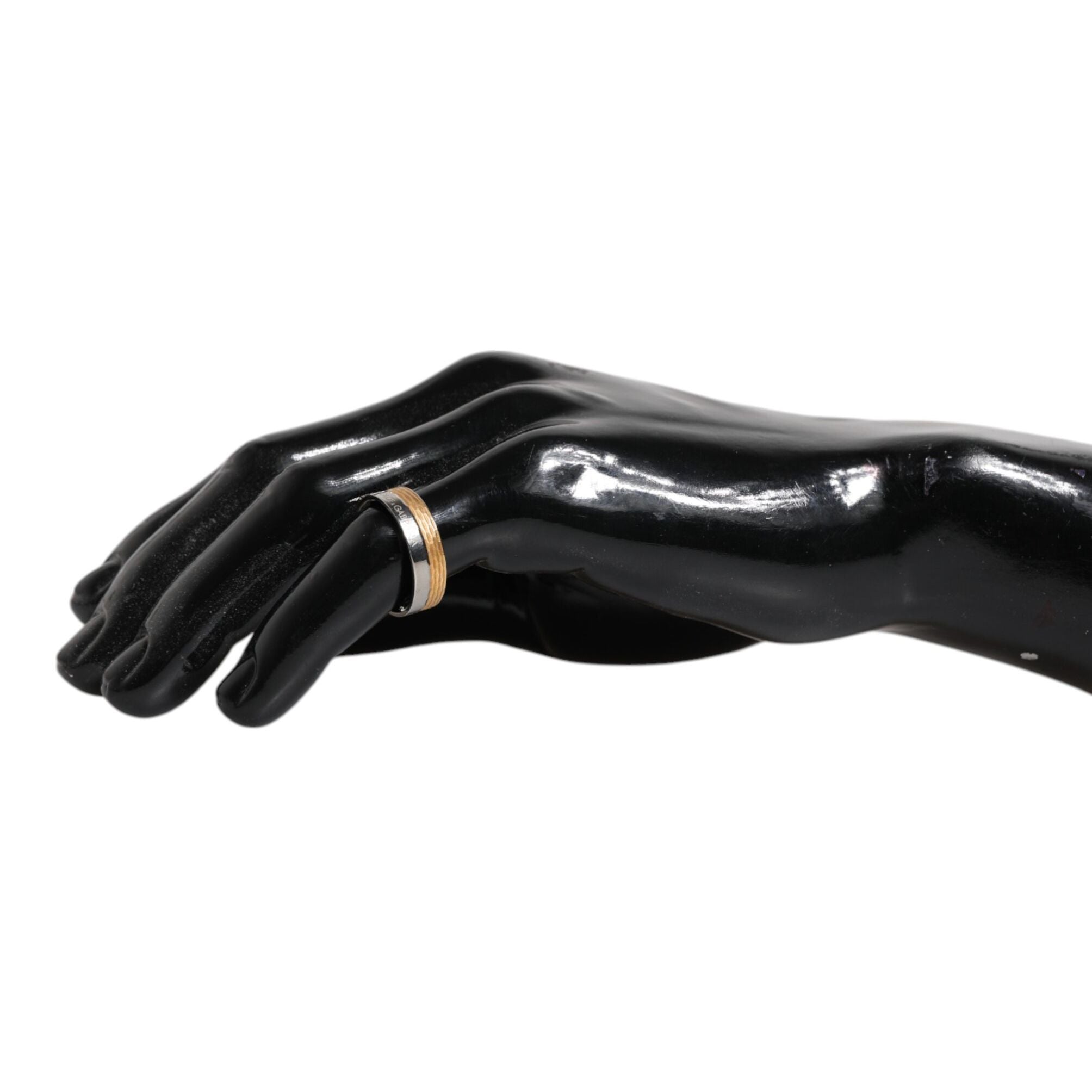 Dolce & Gabbana Gold Silver Tone Real Brass DG Logo Ring