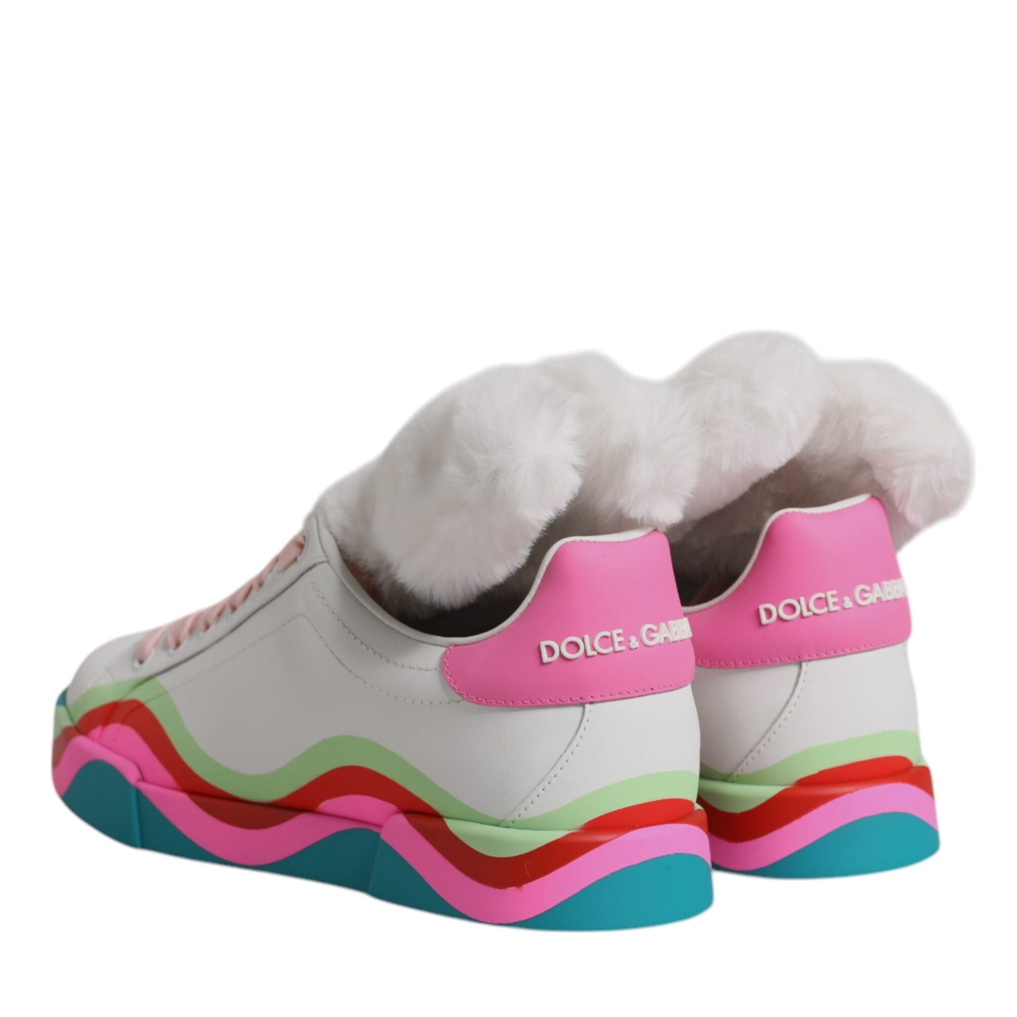 Dolce & Gabbana Multicolor Low Top Trainers Sneakers Shoes