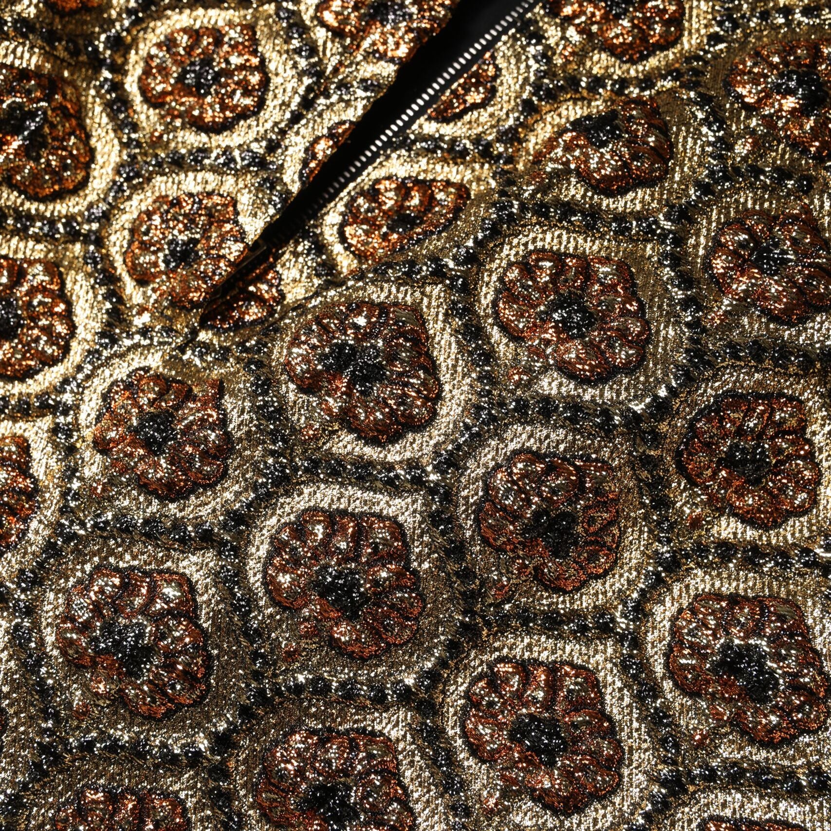 Dolce & Gabbana Brown Polyester Brocade A-line Mini Skirt