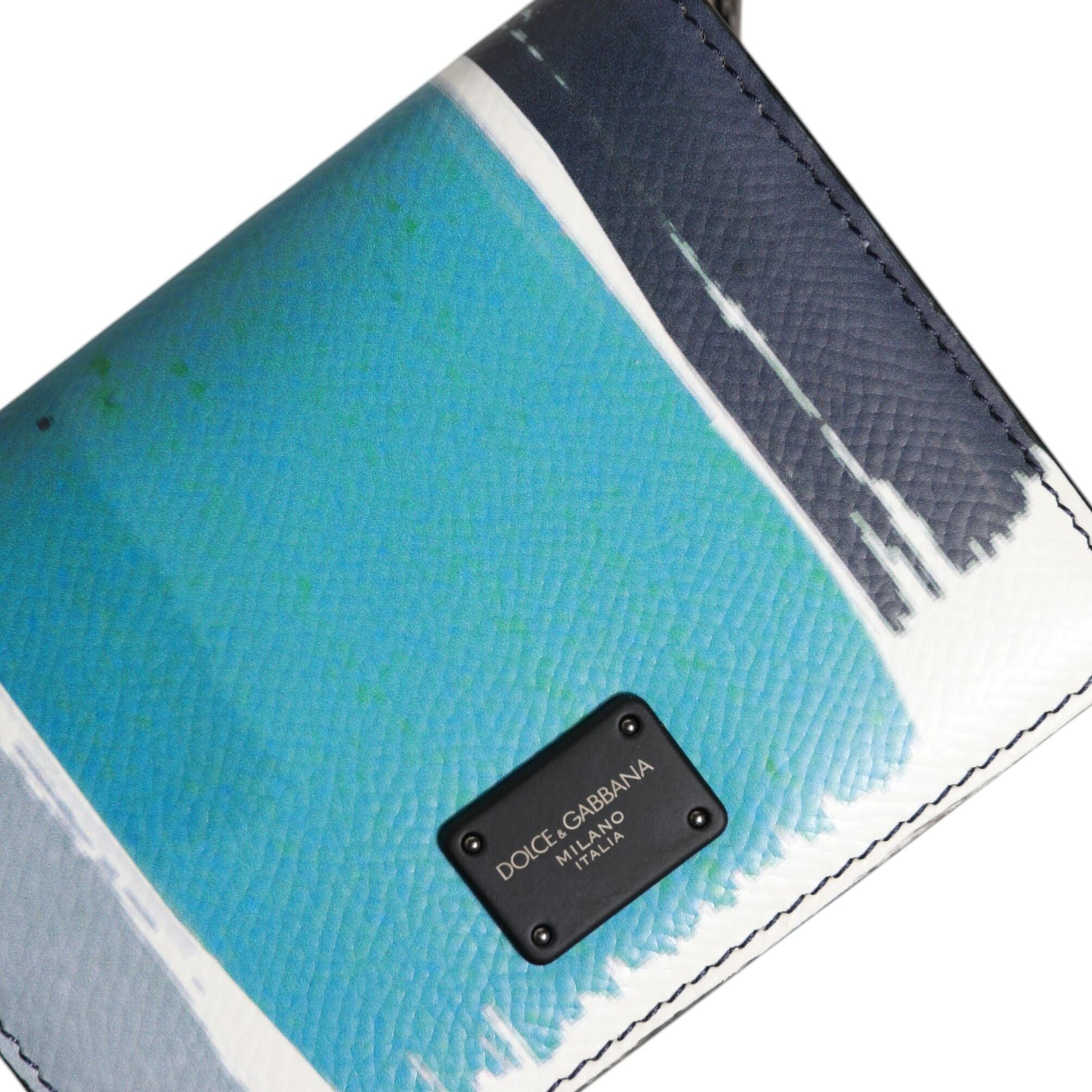 Dolce & Gabbana Multicolor Leather DG Logo Bifold Card Holder Wallet