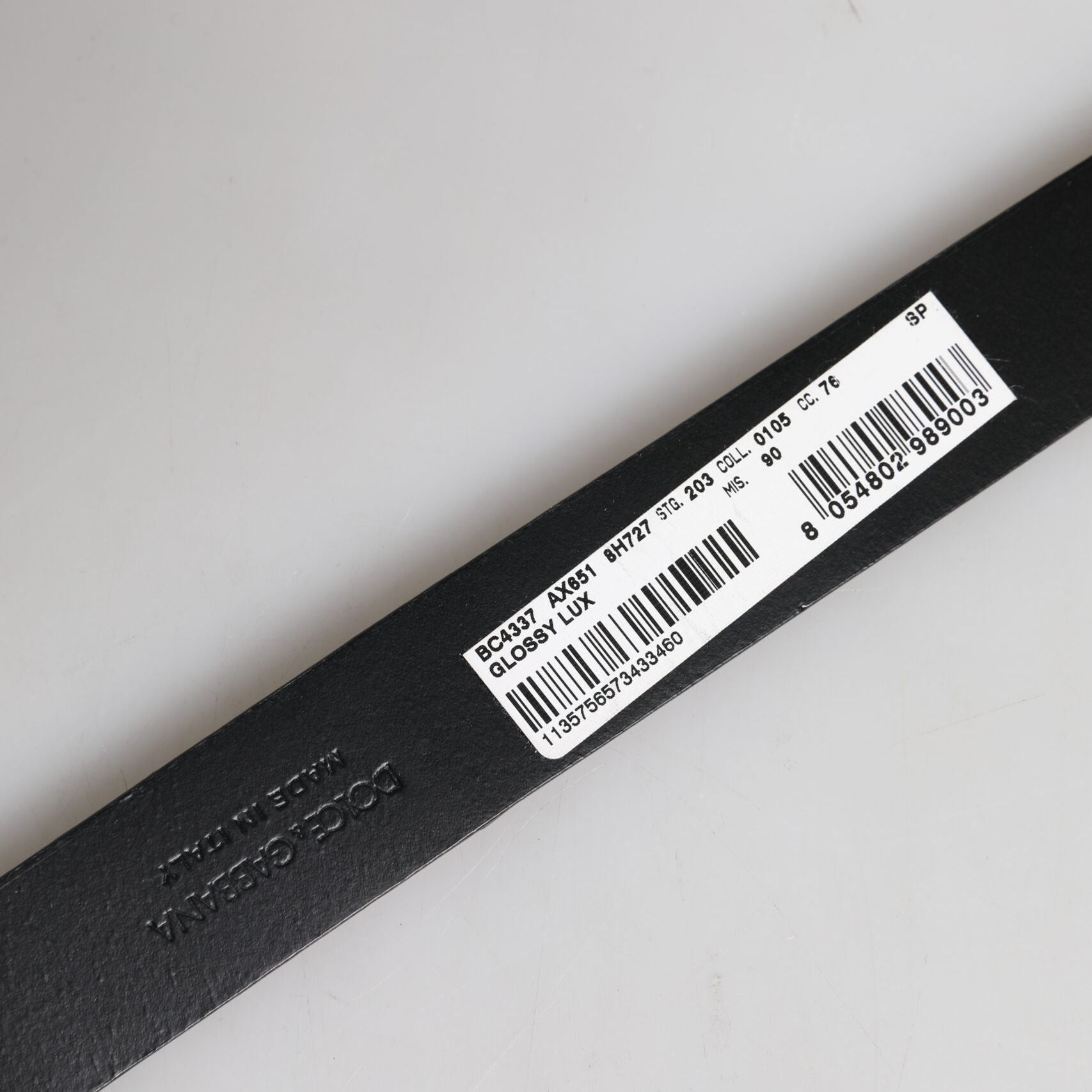 Dolce & Gabbana Brown Leather Classic Metal Logo Buckle Belt