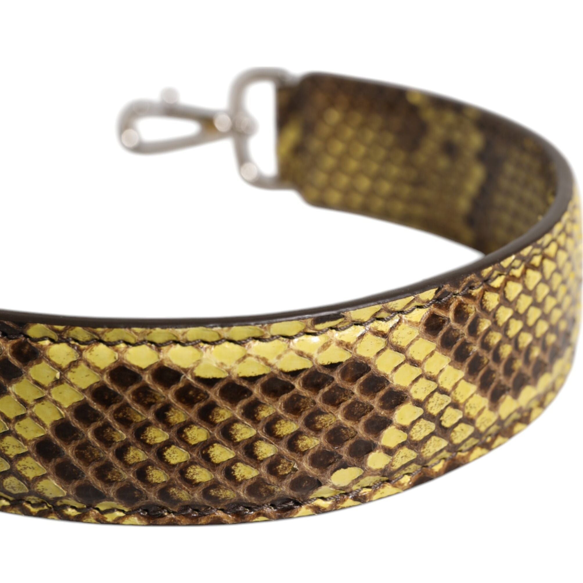 Dolce & Gabbana Yellow Exotic Leather Bag Shoulder Strap