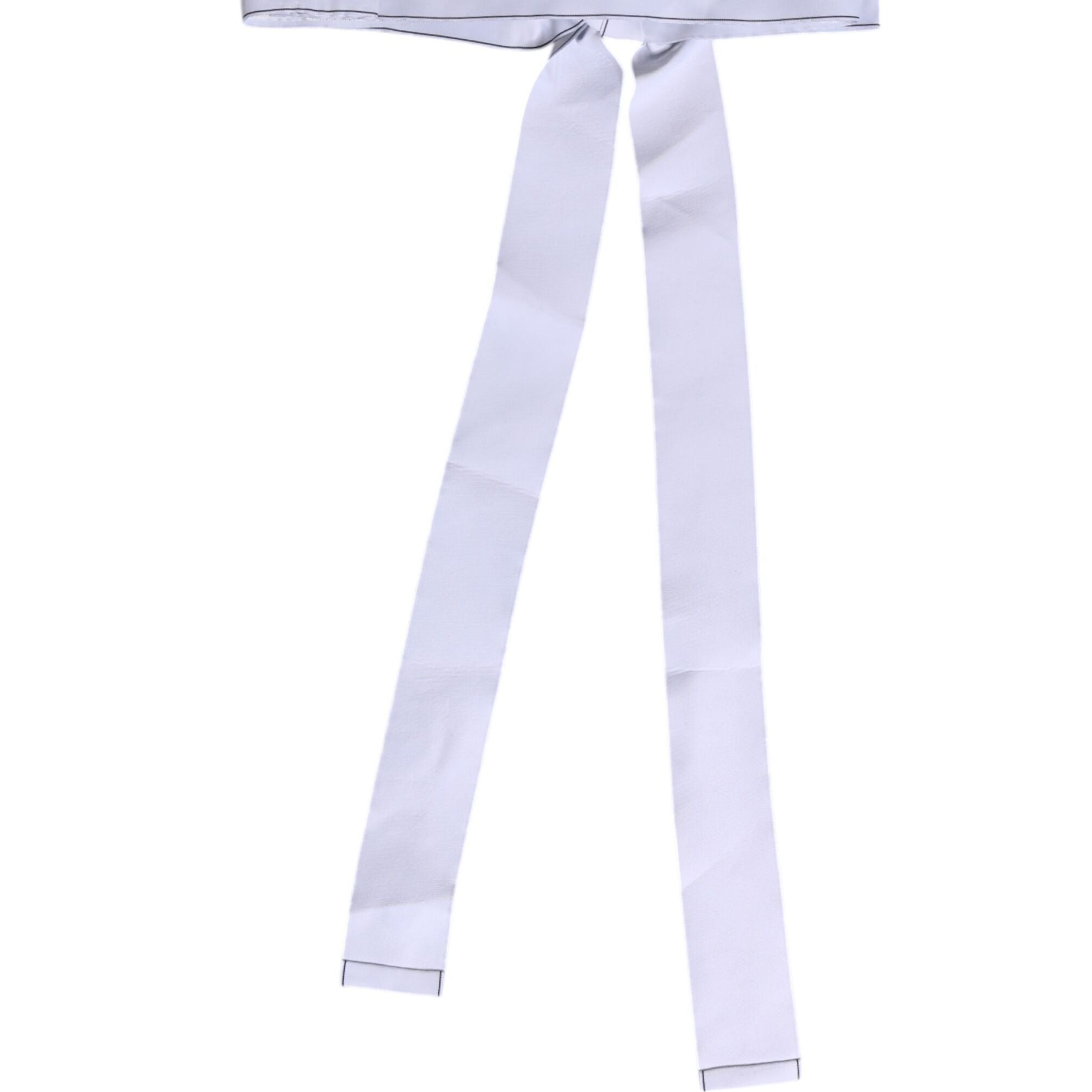 Dolce & Gabbana White Waist Ribbon Wide Bow Logo Belt