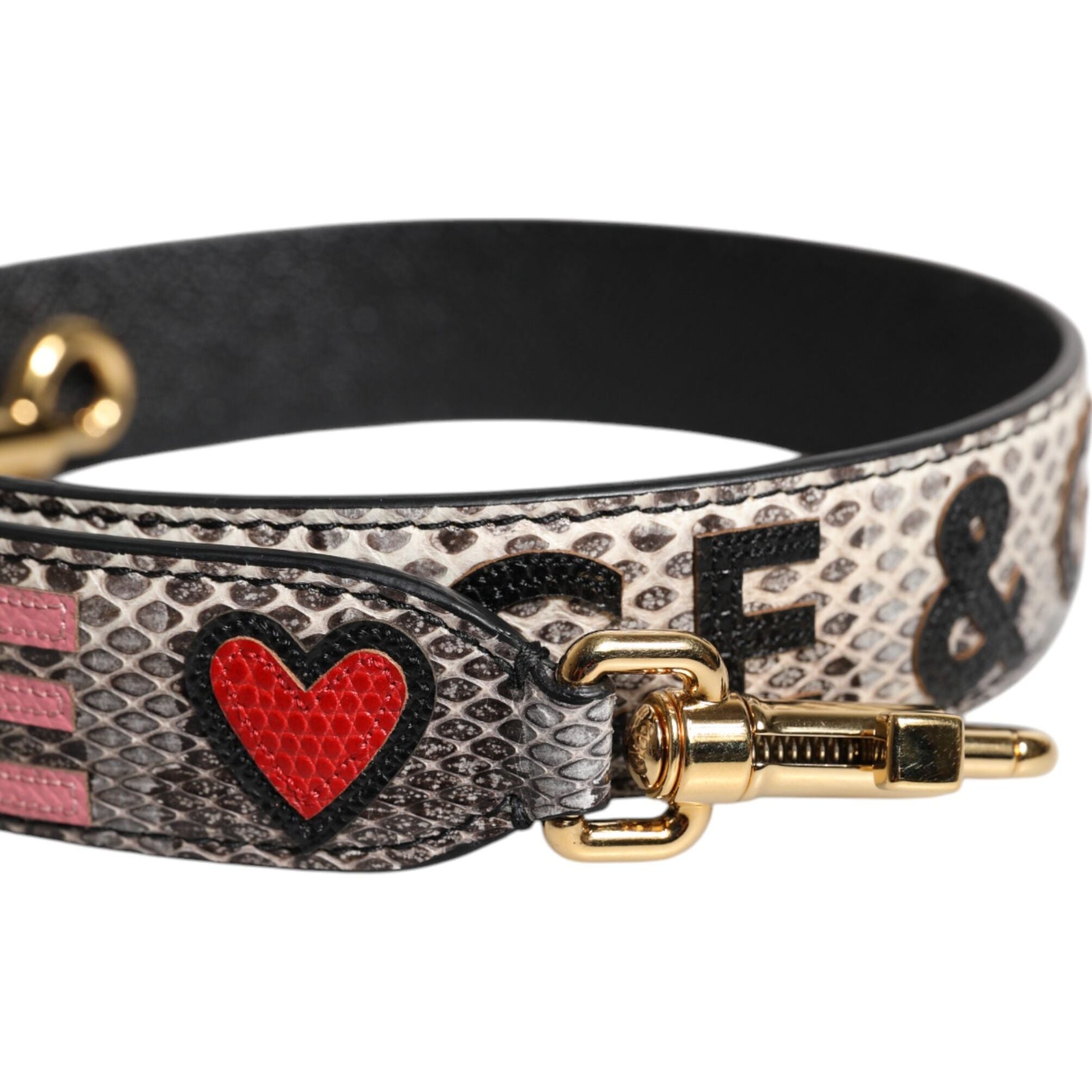 Dolce & Gabbana Multicolor DG AMORE Patch Bag Shoulder Strap