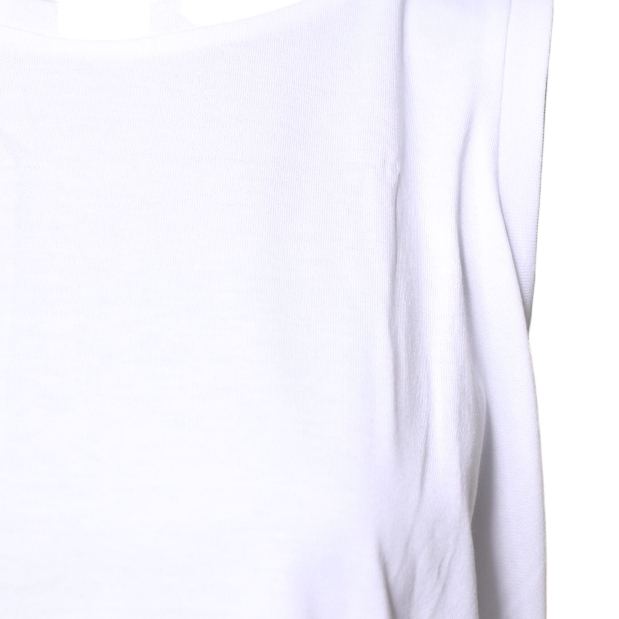 Dolce & Gabbana White Cotton Sleeveless Crew Neck T-shirt
