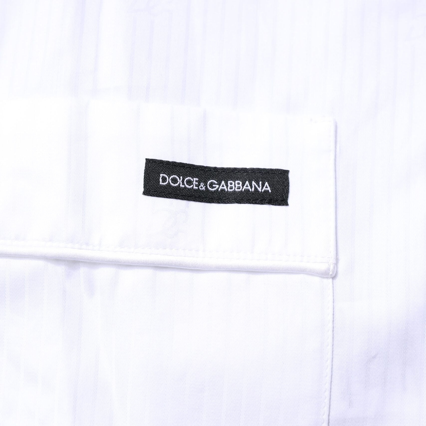 Dolce & Gabbana White Cotton Shirt Pants Pajama Set Sleepwear