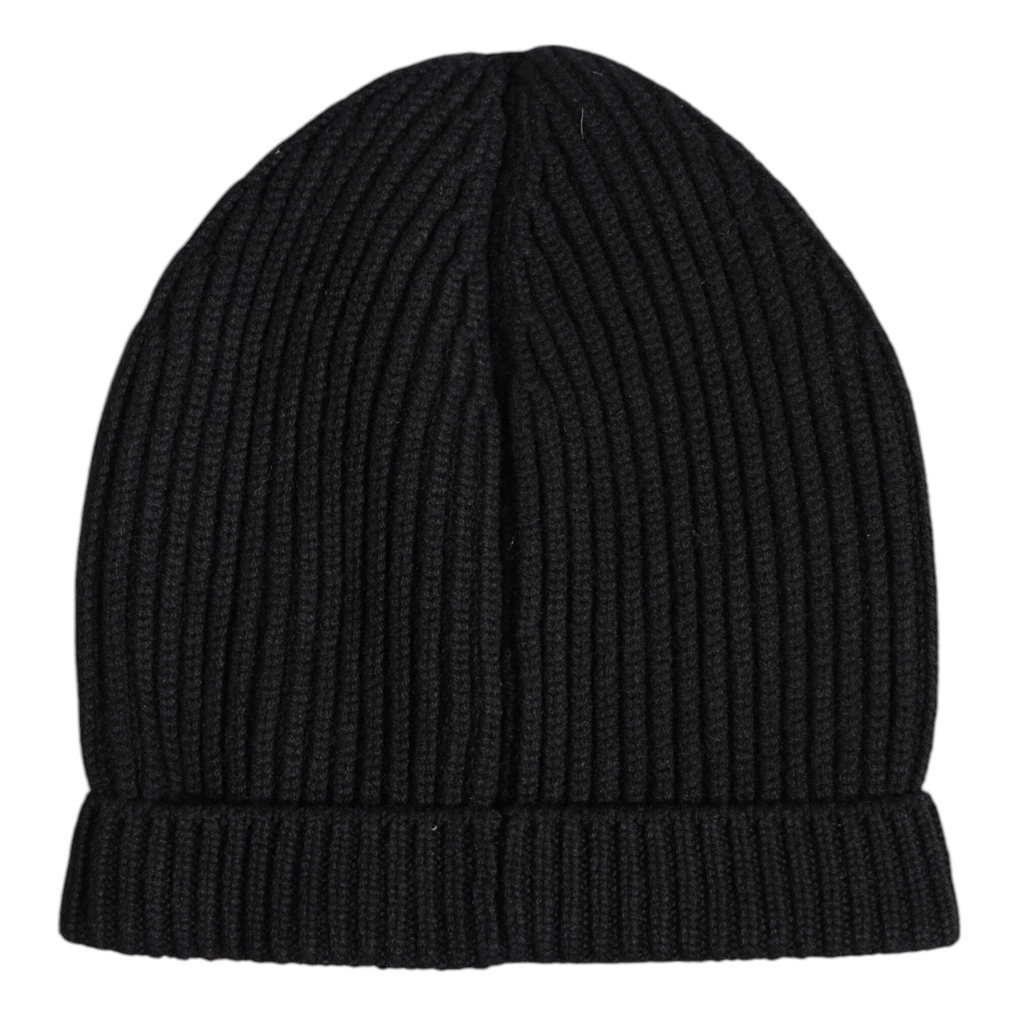 Dolce & Gabbana Black Cashmere Knitted Winter Beanie Hat