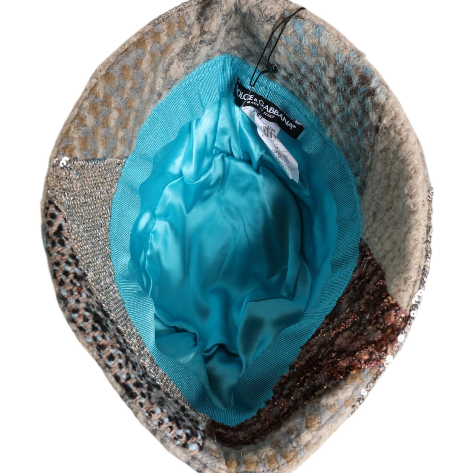 Dolce & Gabbana Multicolor Patchwork Embellished Bucket Hat