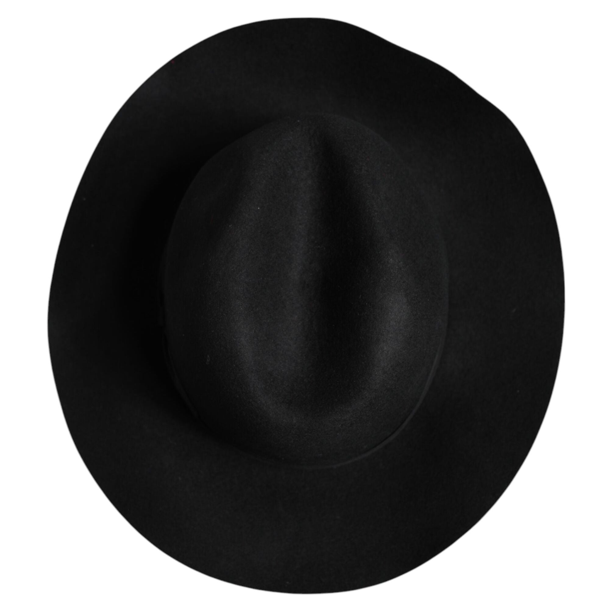 Dolce & Gabbana Black Wide Brim Trilby Fedora Hat