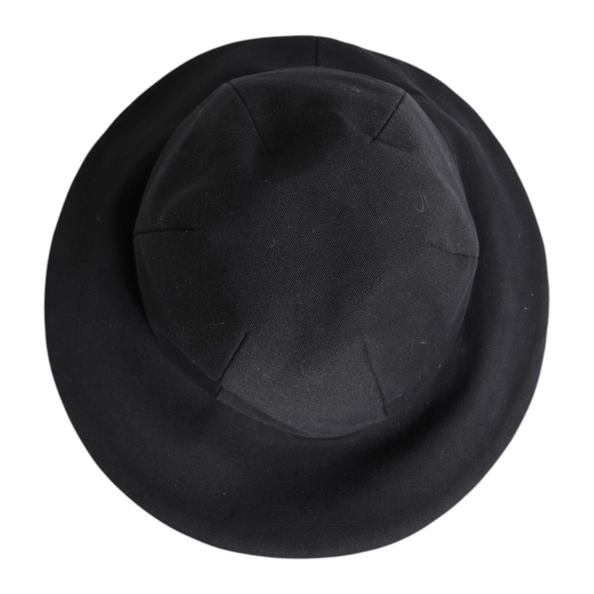 Dolce & Gabbana Black Cotton Wide Brim Bucket Hat