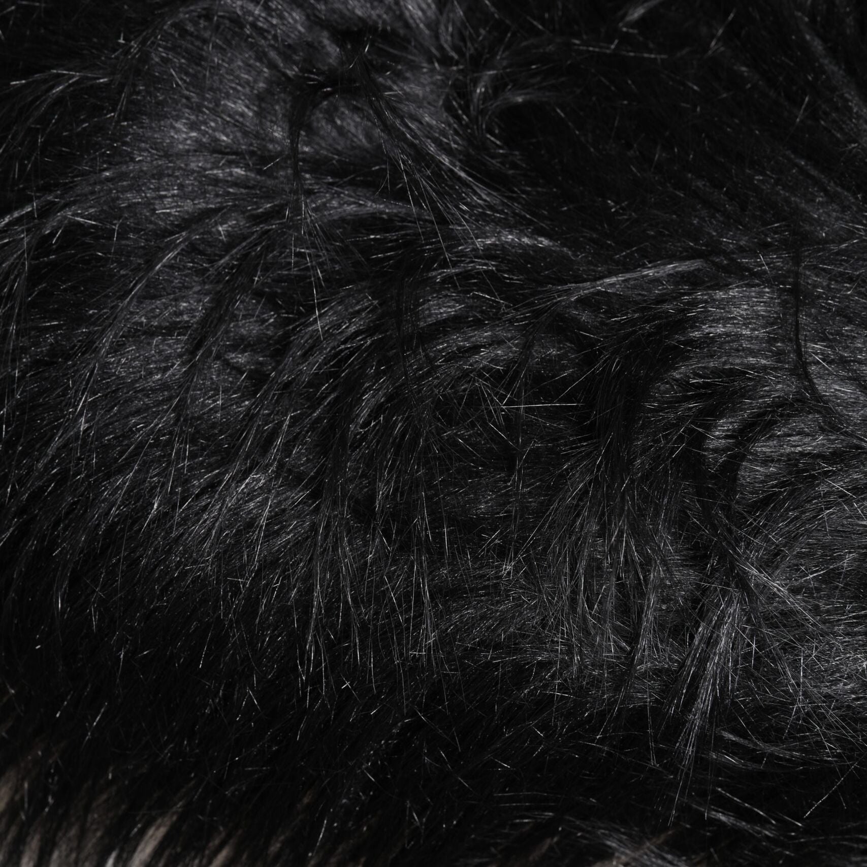 Dolce & Gabbana Black Acrylic Fur Womens Bucket Hat