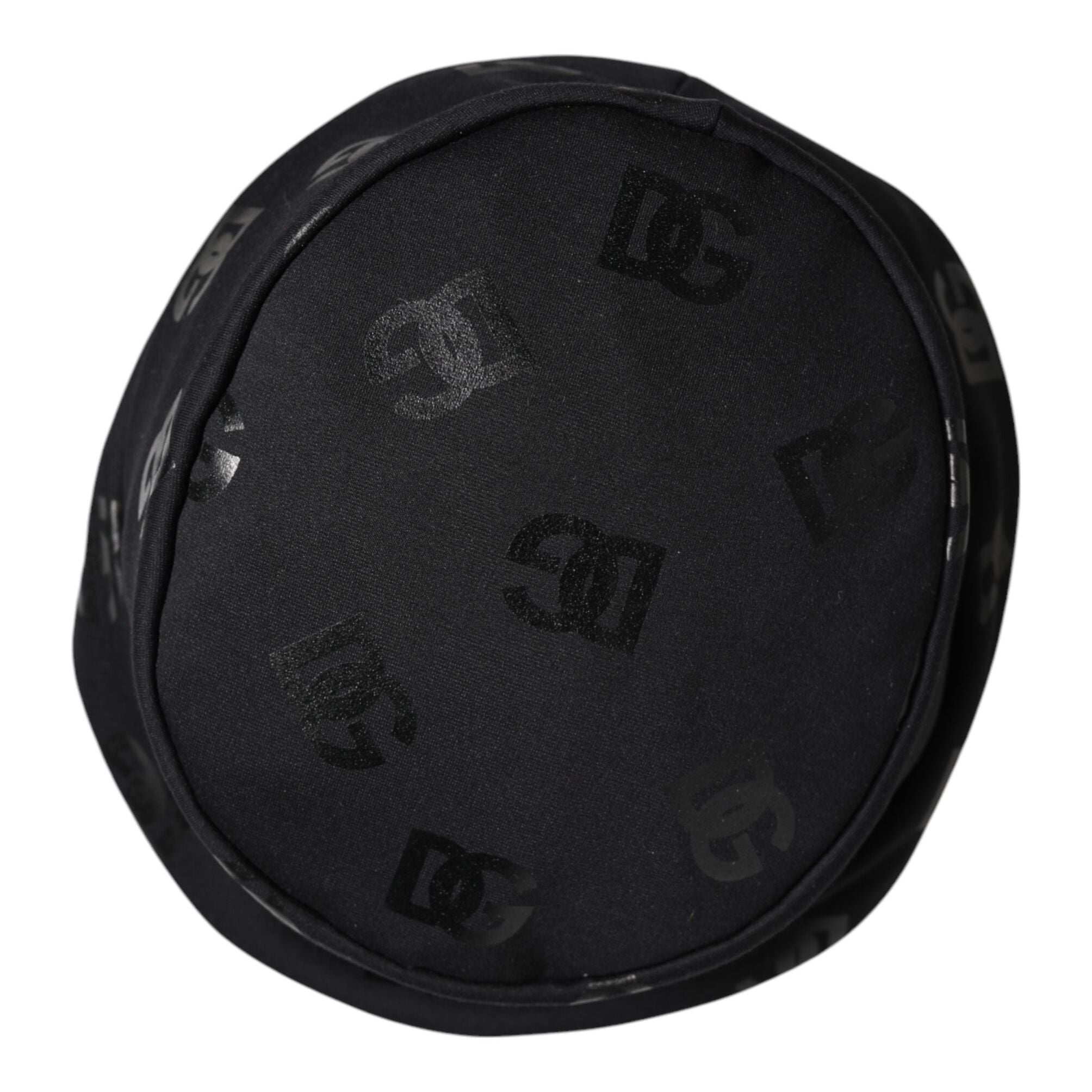 Dolce & Gabbana Black DG Monogram Polyester Jacquard Bucket Hat