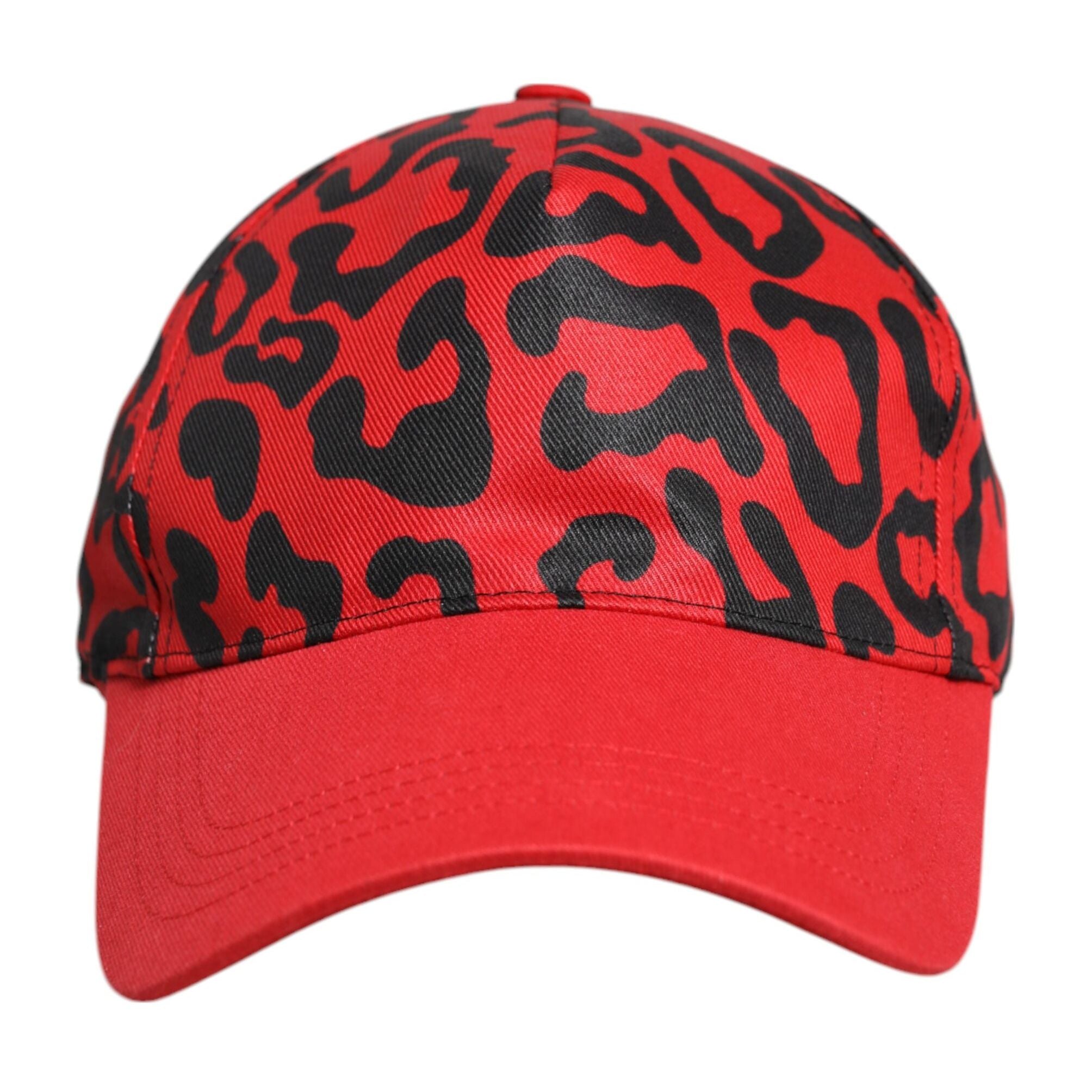 Dolce & Gabbana Red Cotton 6 Panels Women Baseball Cap