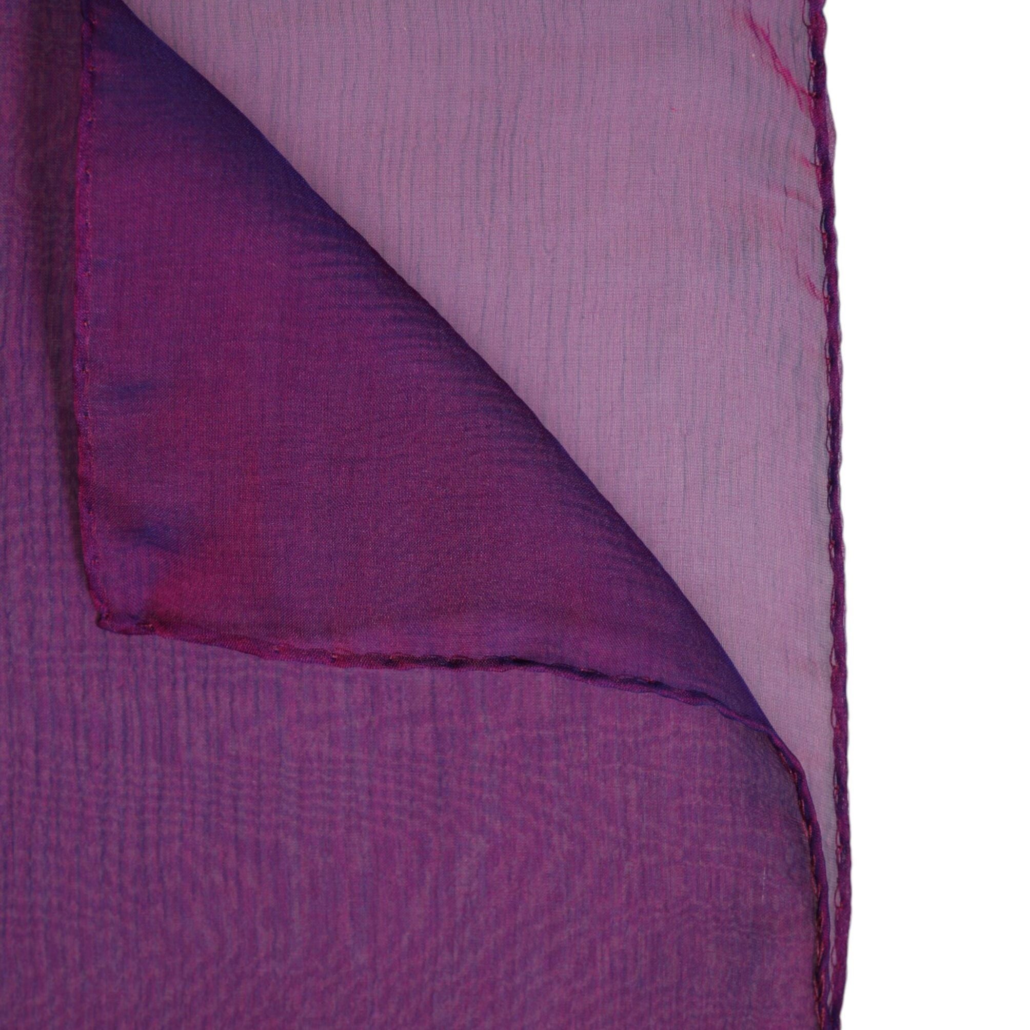 Dolce & Gabbana Purple Silk Rectangle Wrap Shawl Scarf
