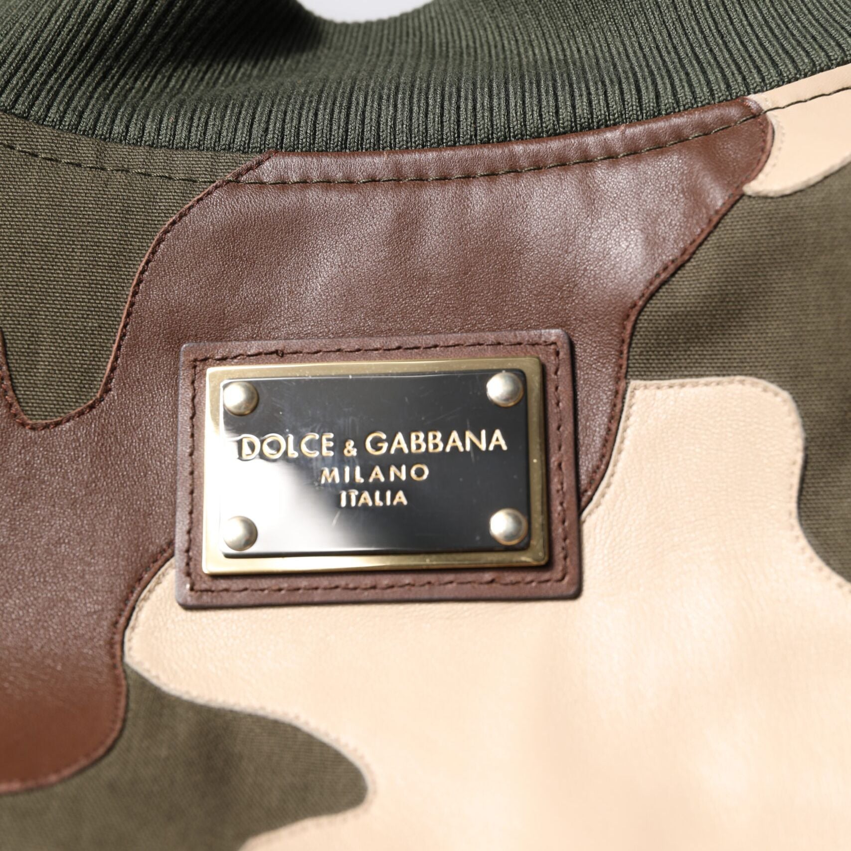 Dolce & Gabbana Multicolor Cotton Bomber Full Zip Jacket