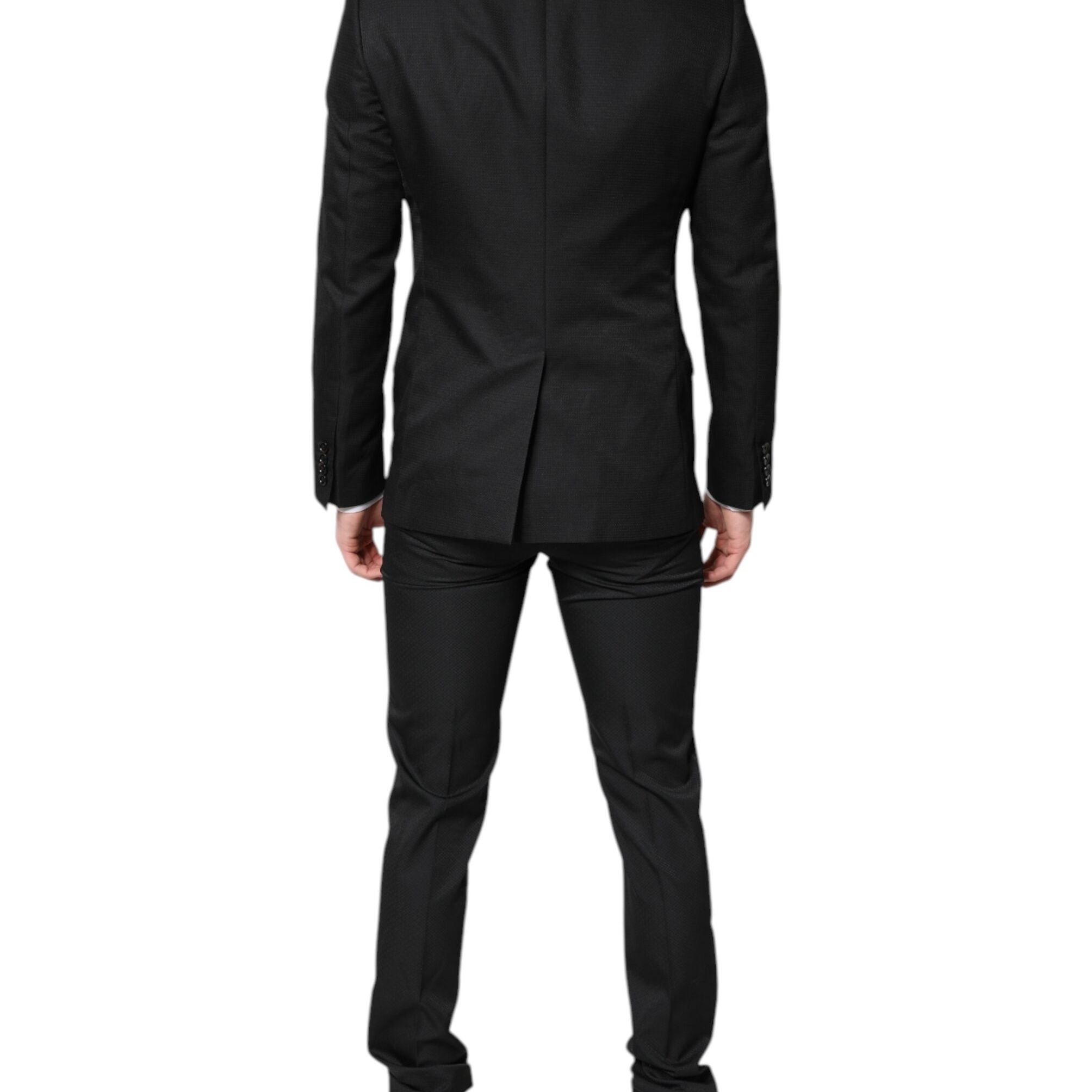 Dolce & Gabbana Black Single Breasted Formal 2 Piece Suit