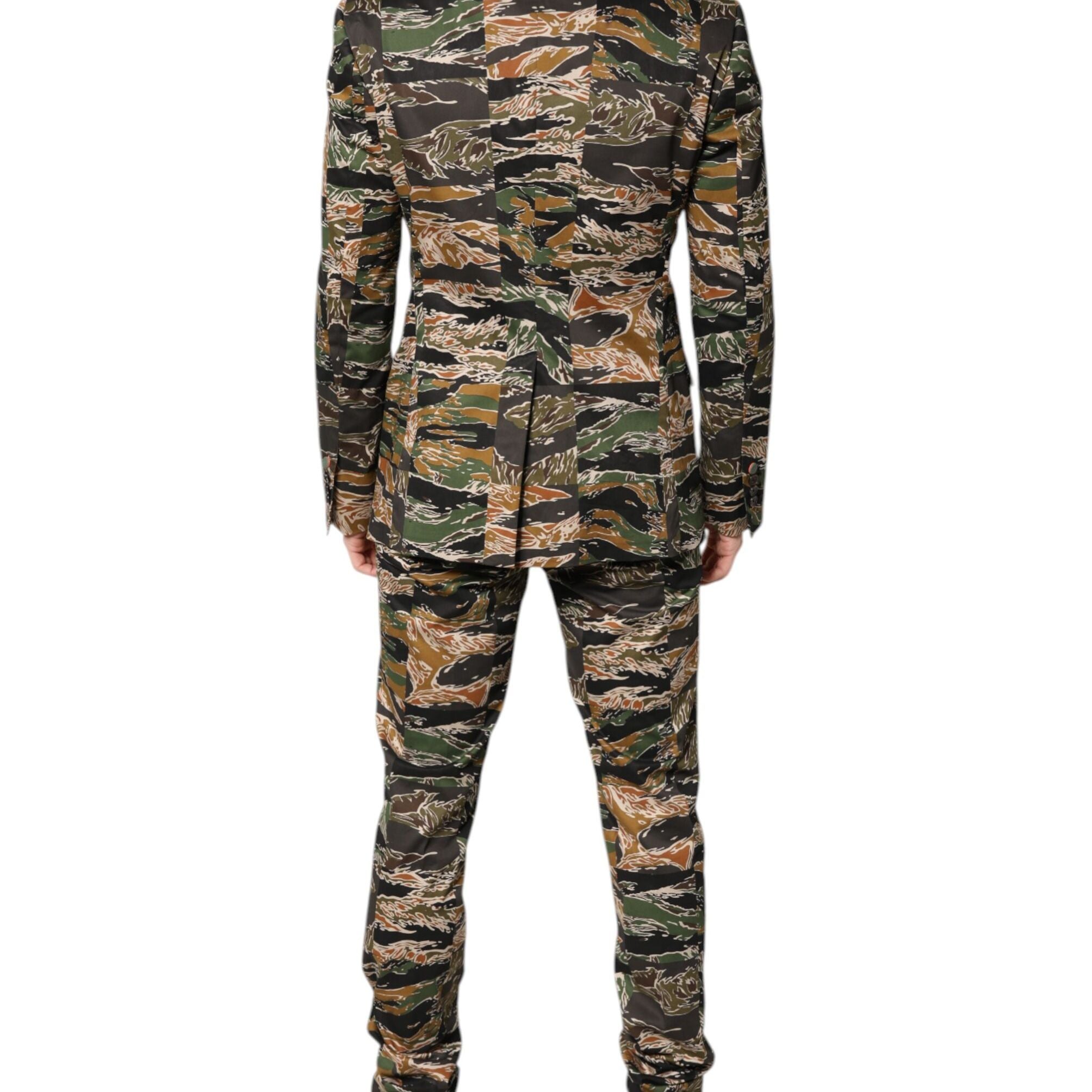 Dolce & Gabbana Multicolor TAORMINA Single Breasted 2 Piece Suit