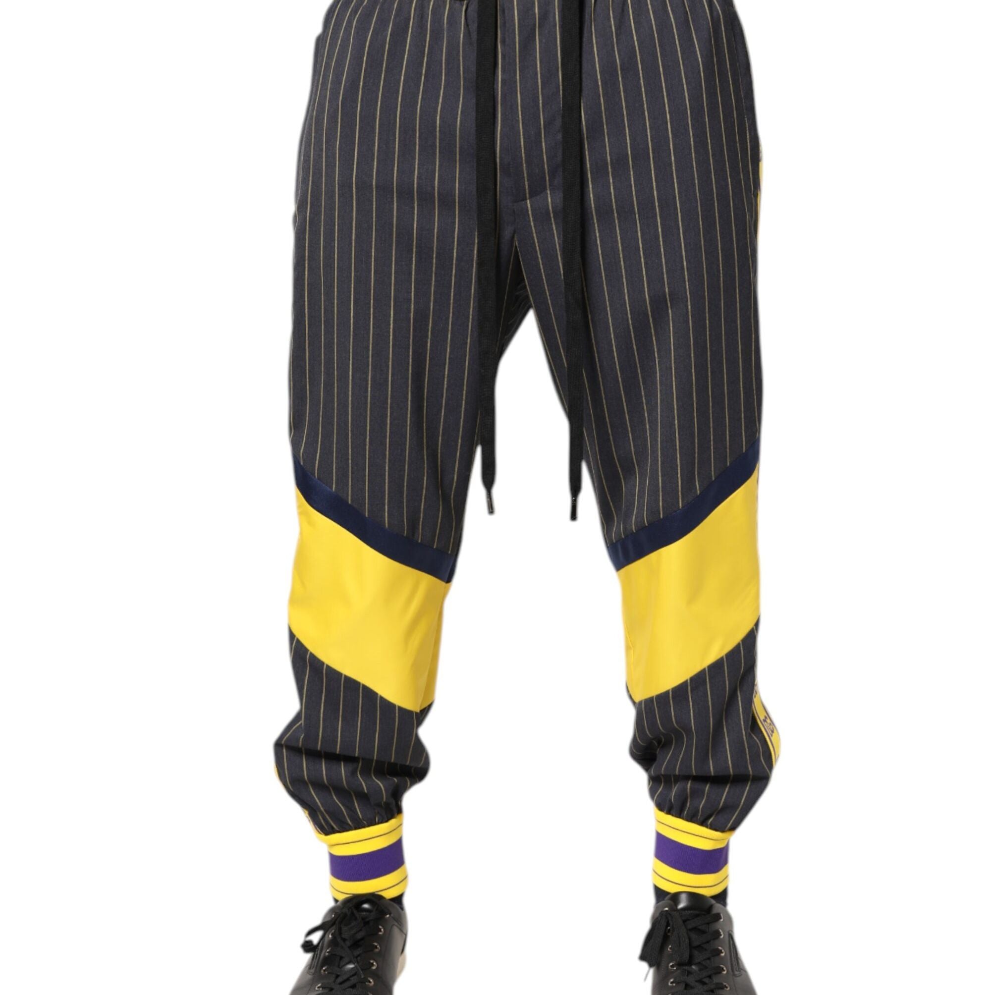 Dolce & Gabbana Multicolor Cotton Men Jogger Pants