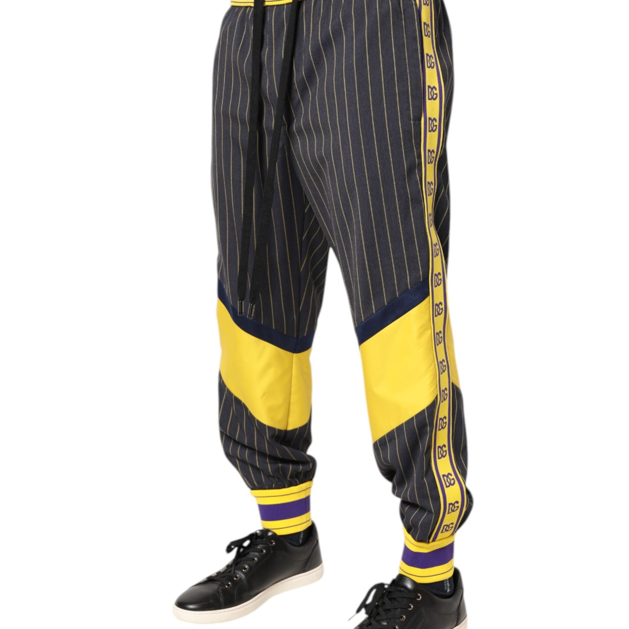 Dolce & Gabbana Multicolor Cotton Men Jogger Pants