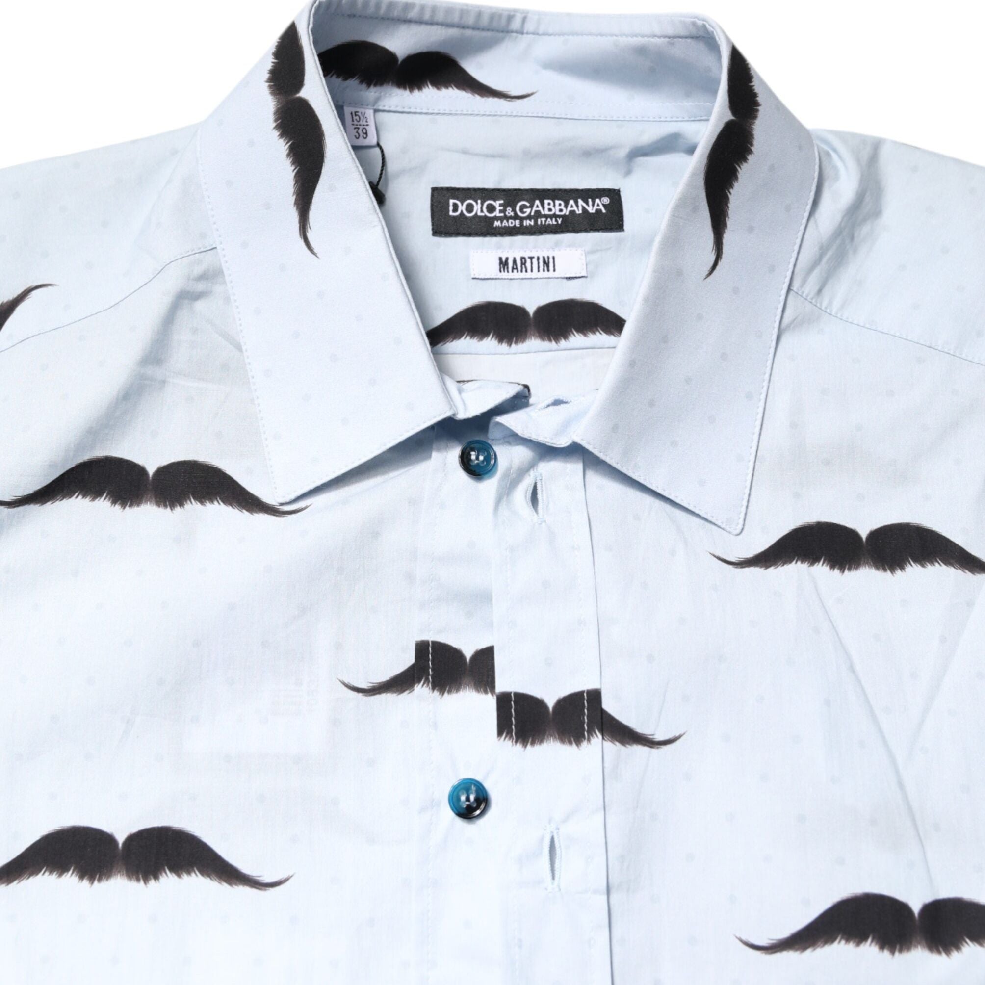 Dolce & Gabbana Light Blue Cotton MARTINI Formal Dress Shirt