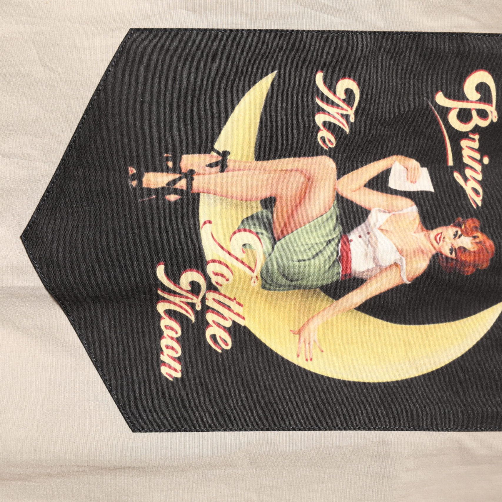 Dolce & Gabbana Beige Pin Up Print MARTINI Men Casual Shirt