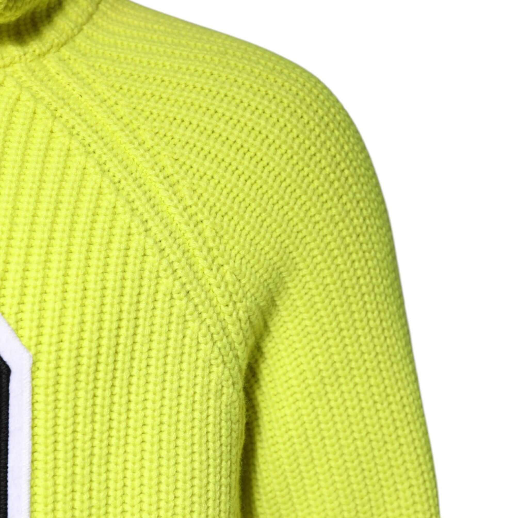 Dolce & Gabbana Green 69 Knit Hooded Men Pullover Sweater