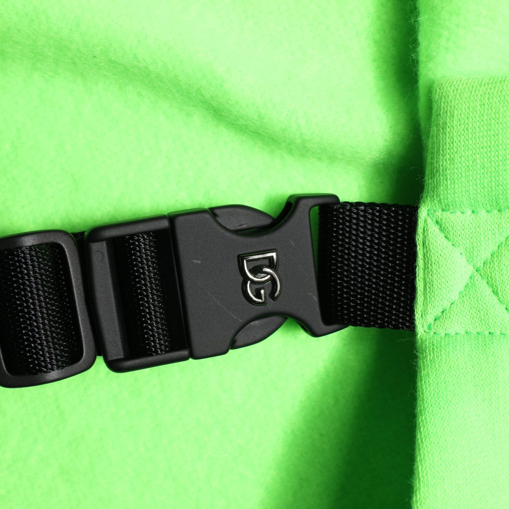 Dolce & Gabbana Green Polyester Hooded Sportswear Vest Sweater