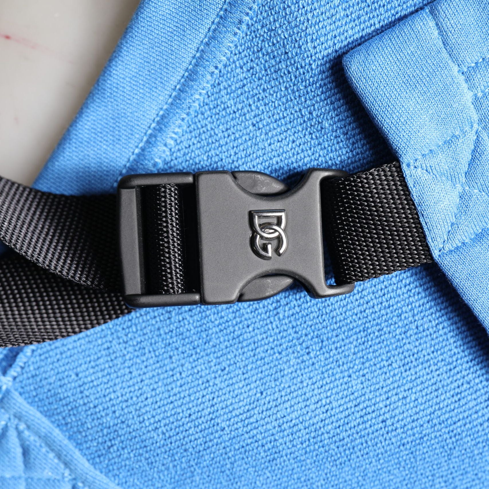 Dolce & Gabbana Blue Cotton Hooded Men Sportswear Vest Sweater