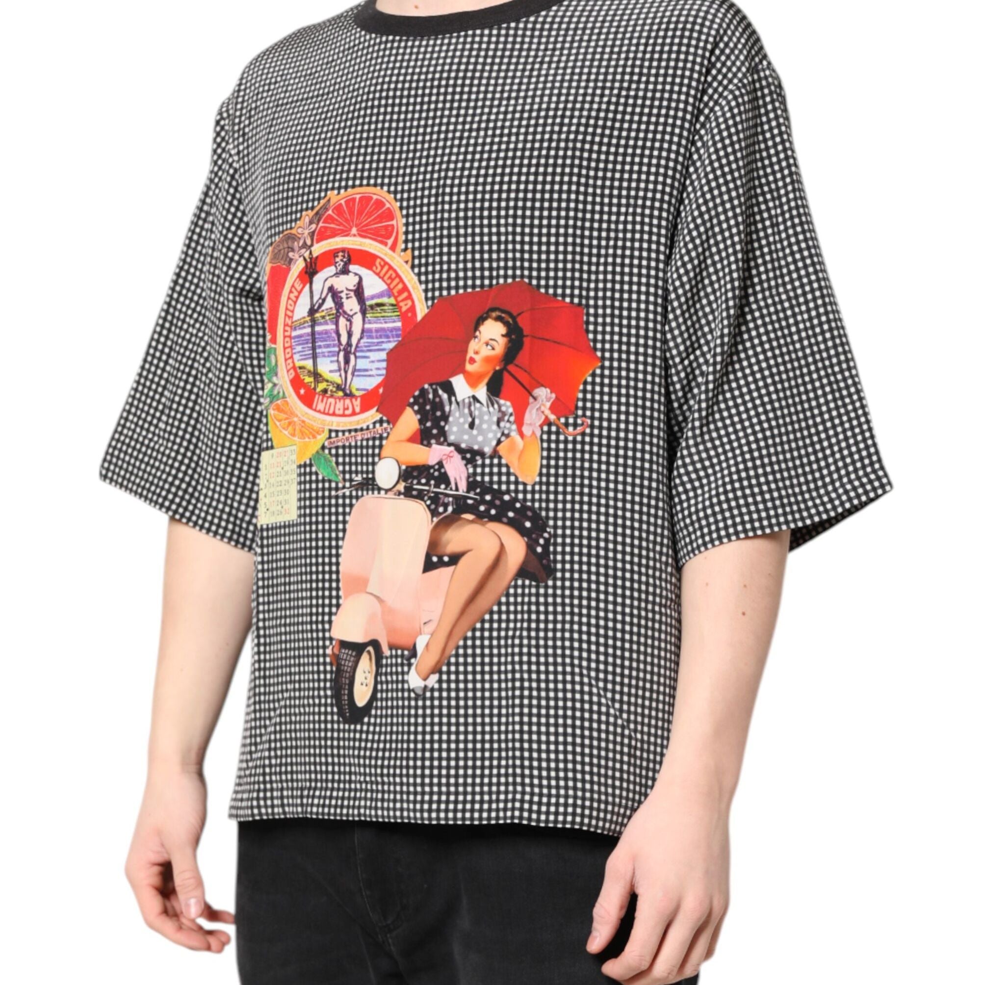 Dolce & Gabbana Black Graphic Print Short Sleeve T-shirt